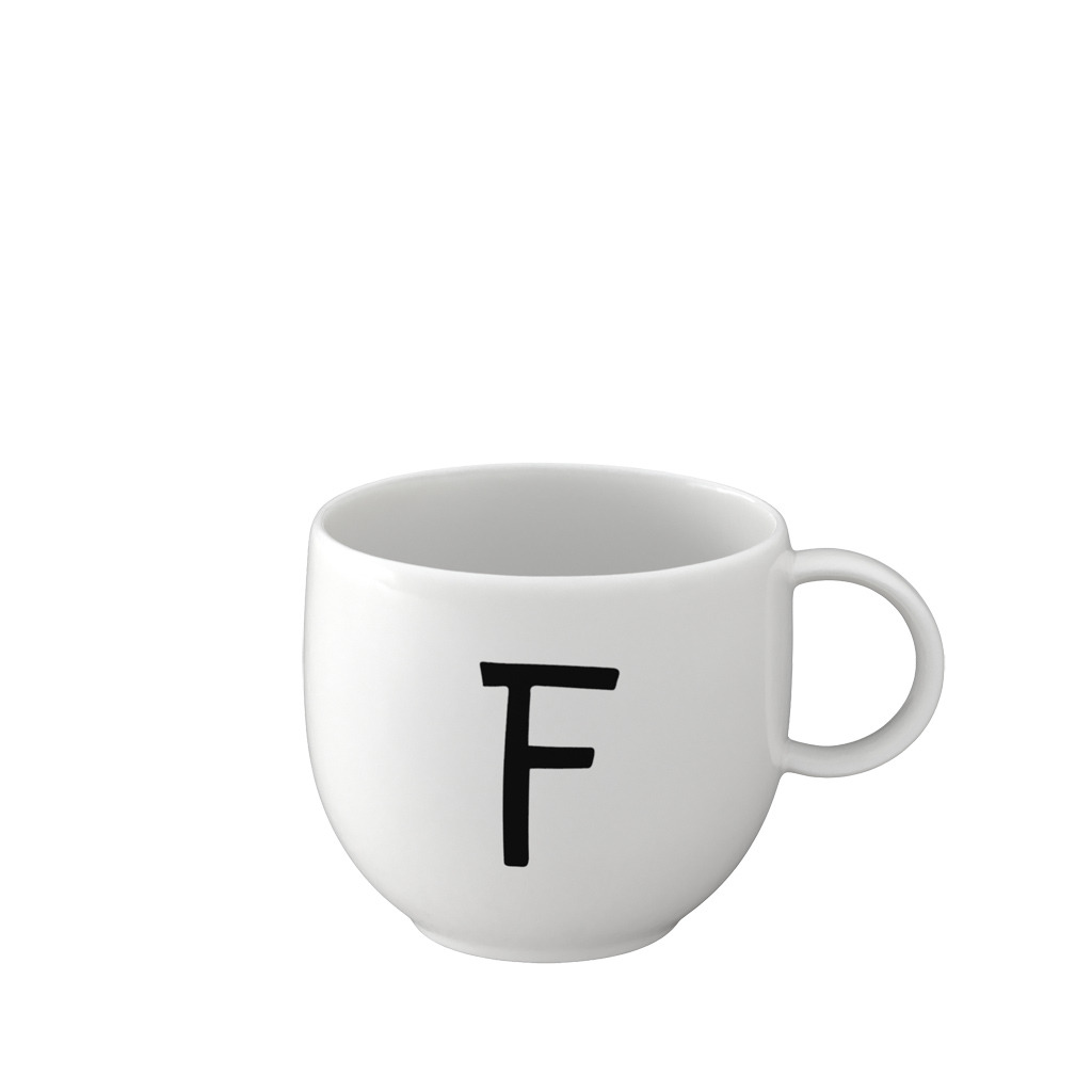 Mug Letters F 13x10x8cm
