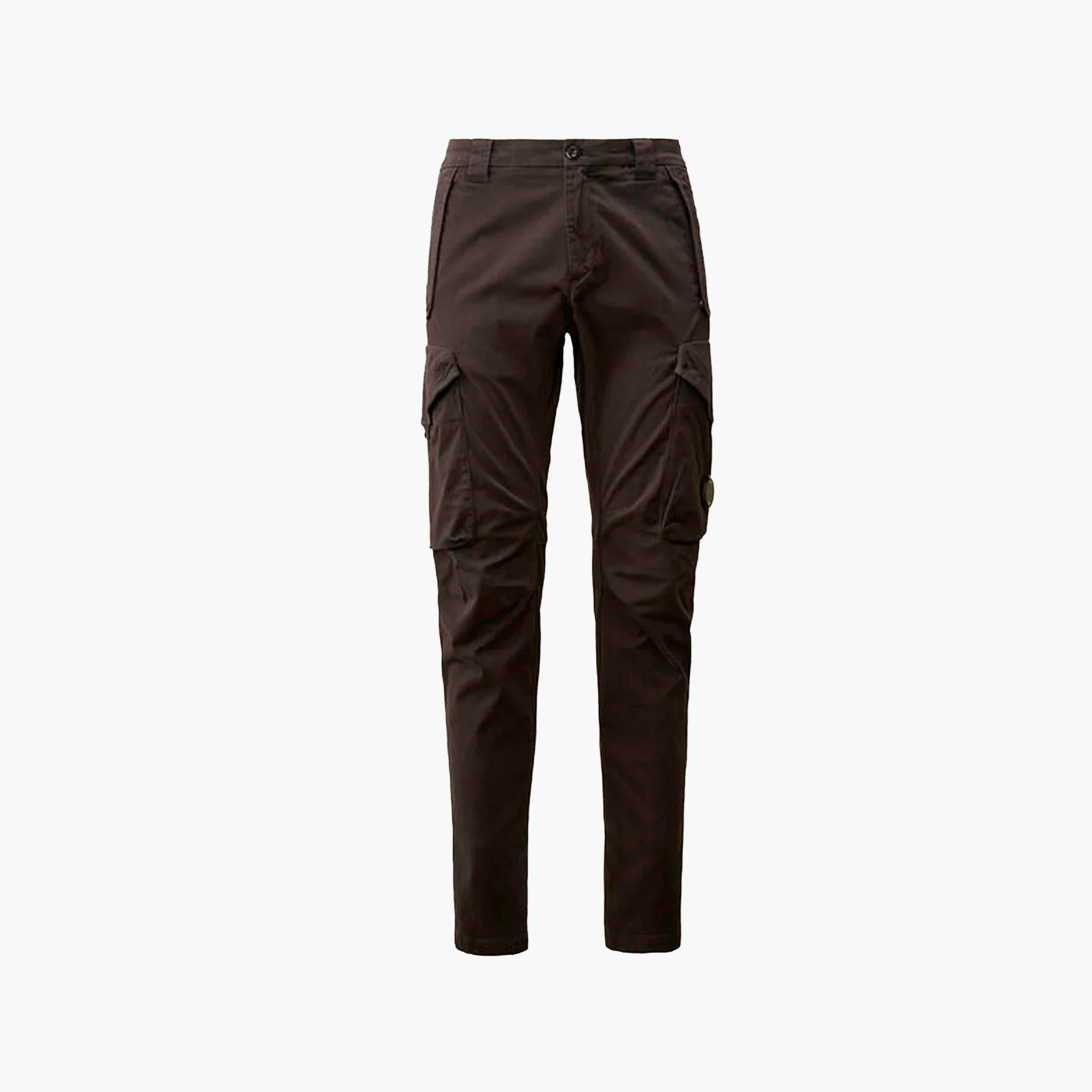 CP Company Pantalon Cargo Stretch Sateen Ergonomic Lens Marron