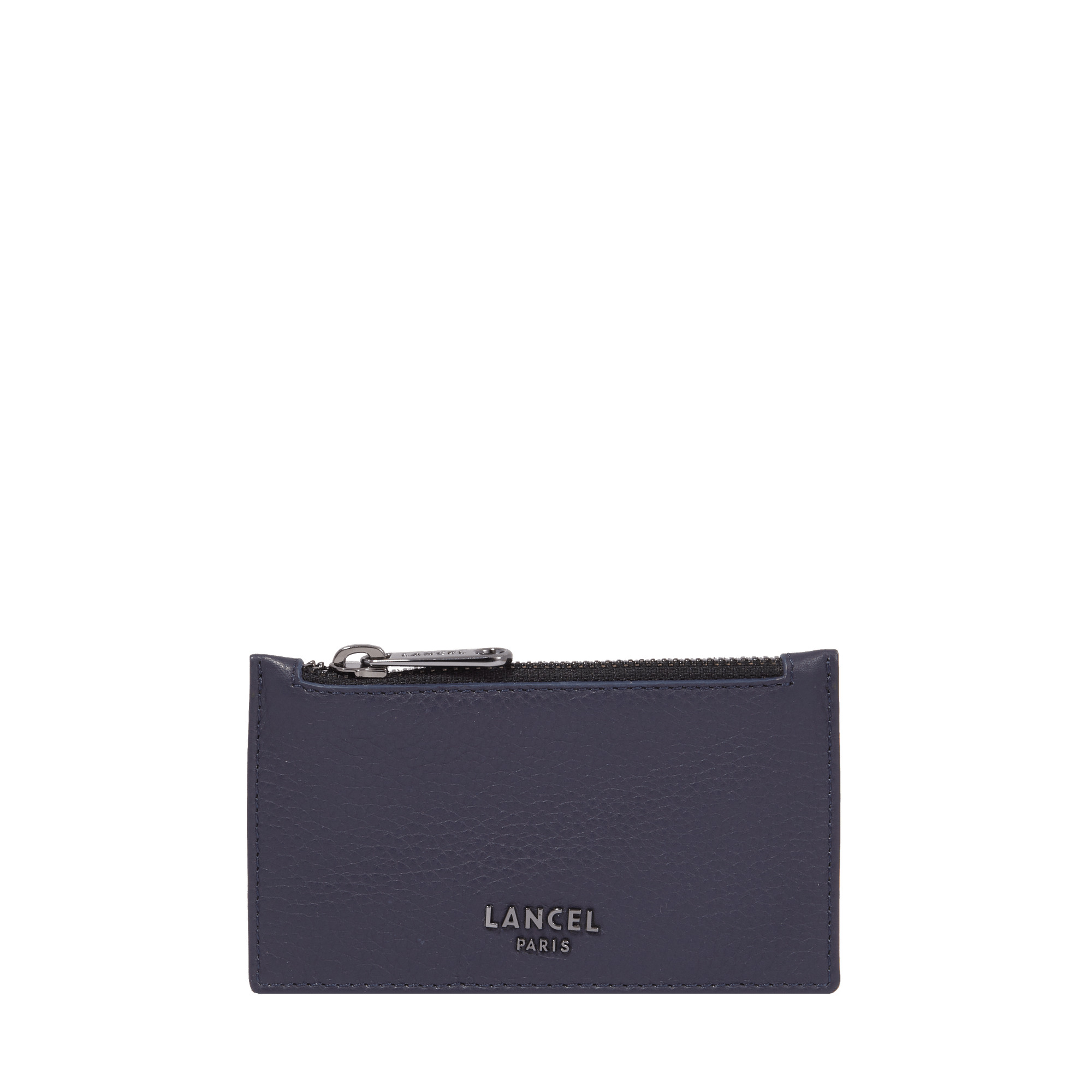 COME DE LANCEL - PORTE-CARTES ZIPPE - Bleu Marine