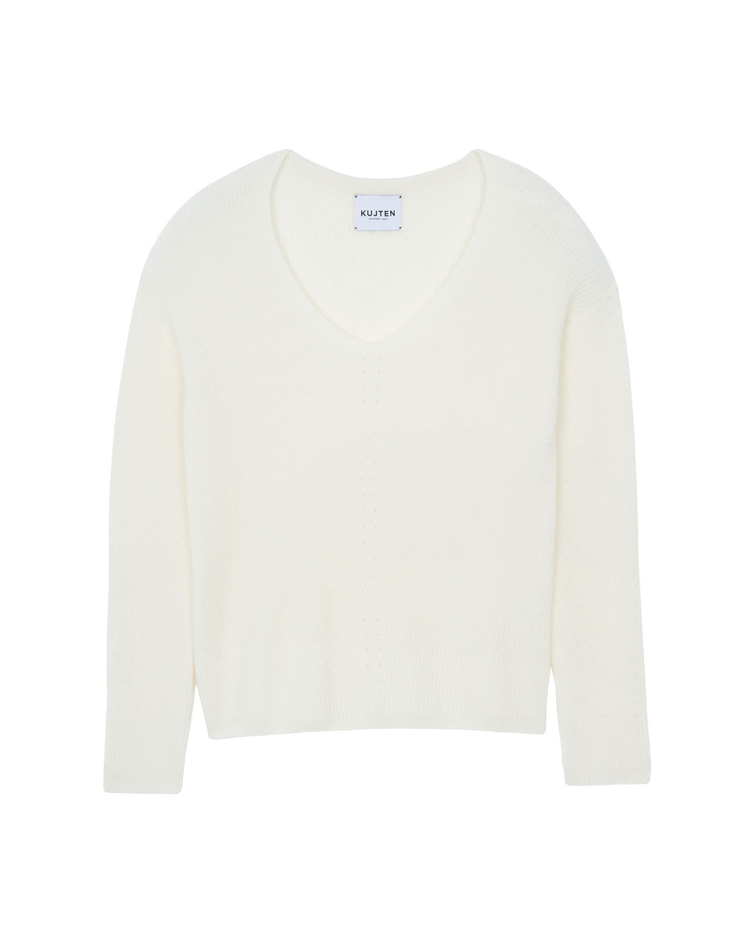 Pull Boxy Pull cachemire col v manches longues