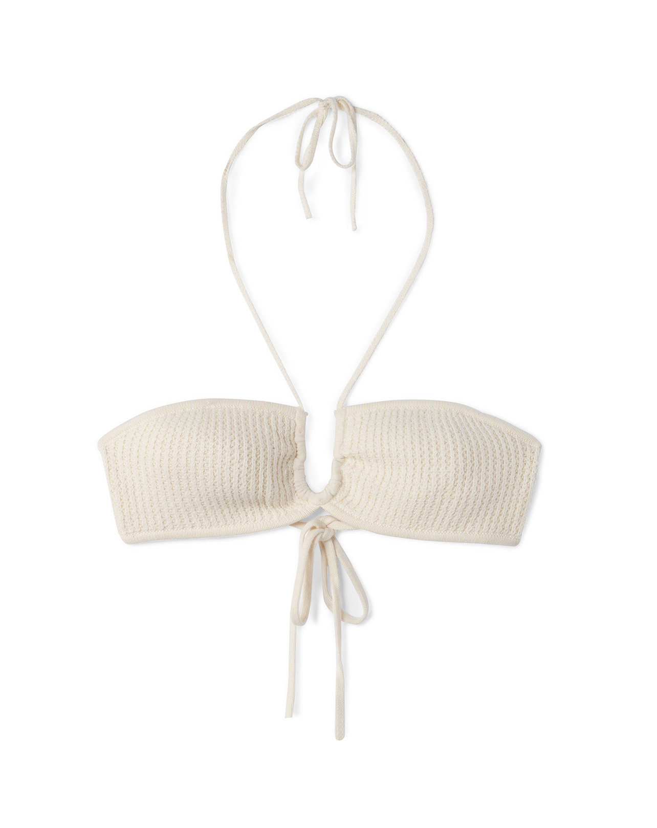 Haut de bikini rayé - Femme - NATUREL