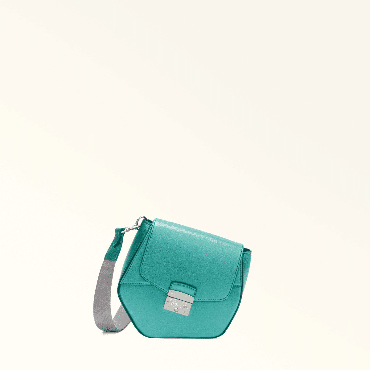 METROPOLIS PRISMA MINI CROSSBODY - VITELLO CLARIS METAL+NASTRO LOGATO