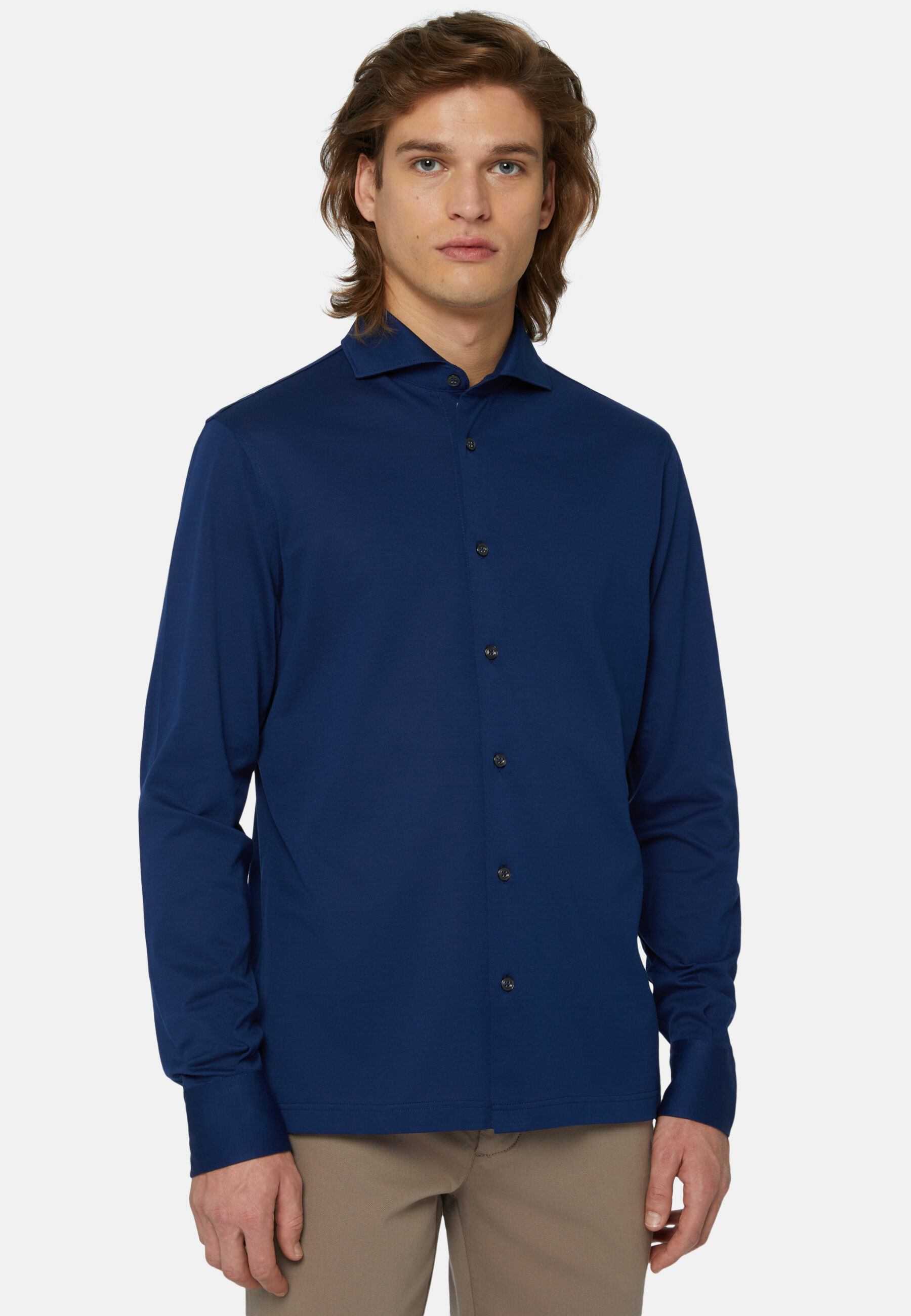 Chemise Polo En Piqué Fil D'Écosse Coupe Slim