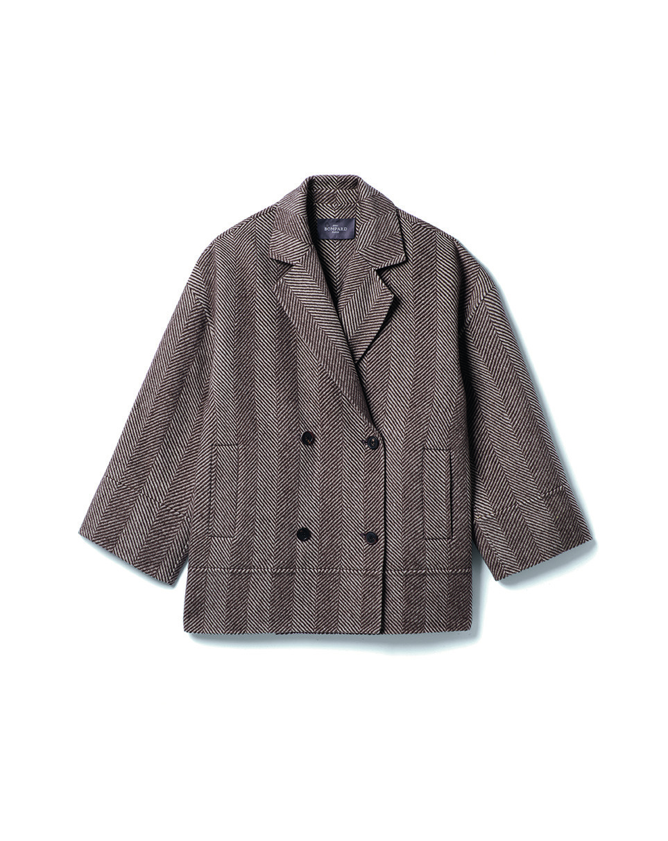 Manteau croisé à chevrons - Femme - CHALET
