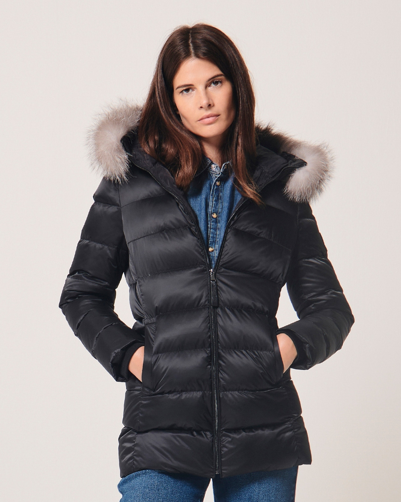 Doudoune Dalya Noir en Polyester