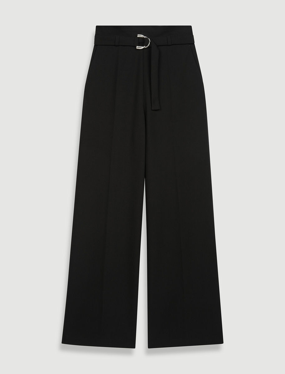 Pantalon large avec ceinture