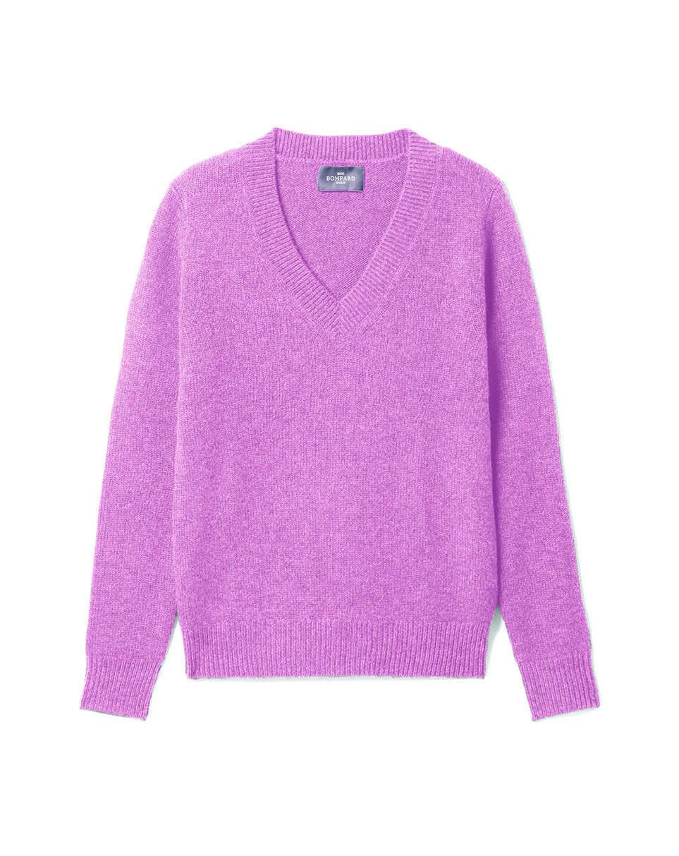 Pull col V - Femme - ROSE LOUKOUM