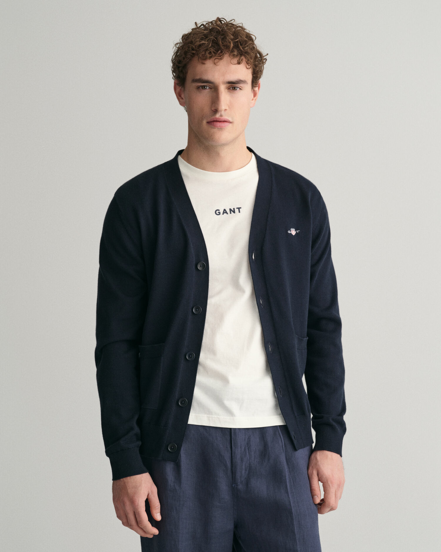 Classic Cotton V-Neck Cardigan