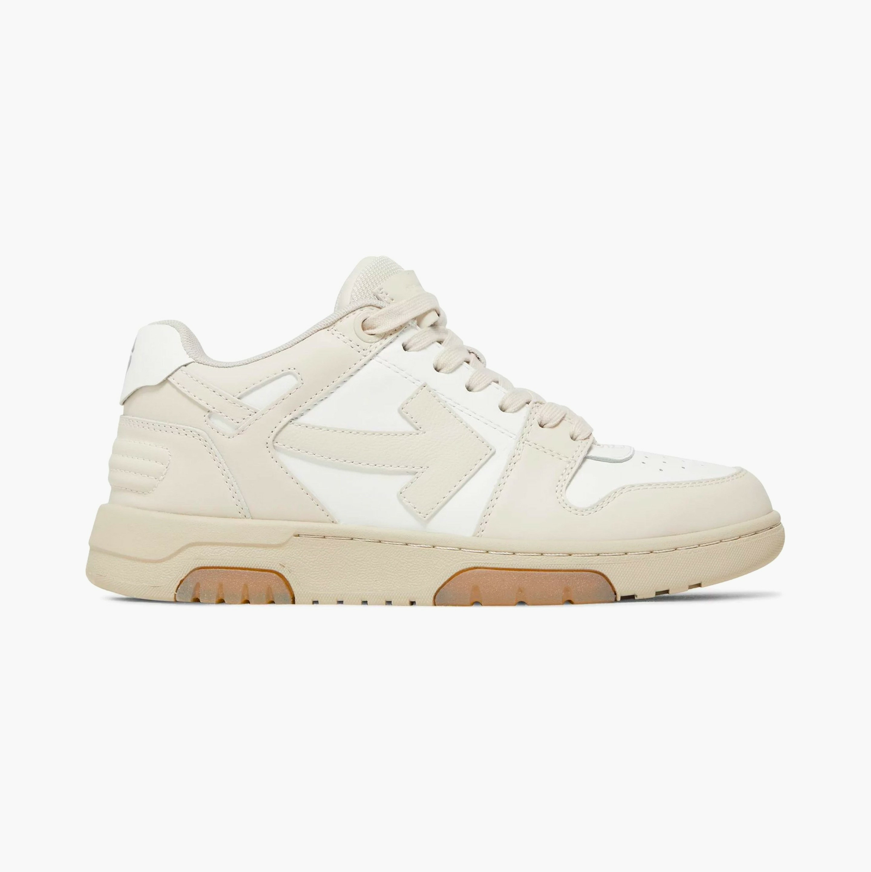 Off-White Cream`Out Of Office Calf Leather`