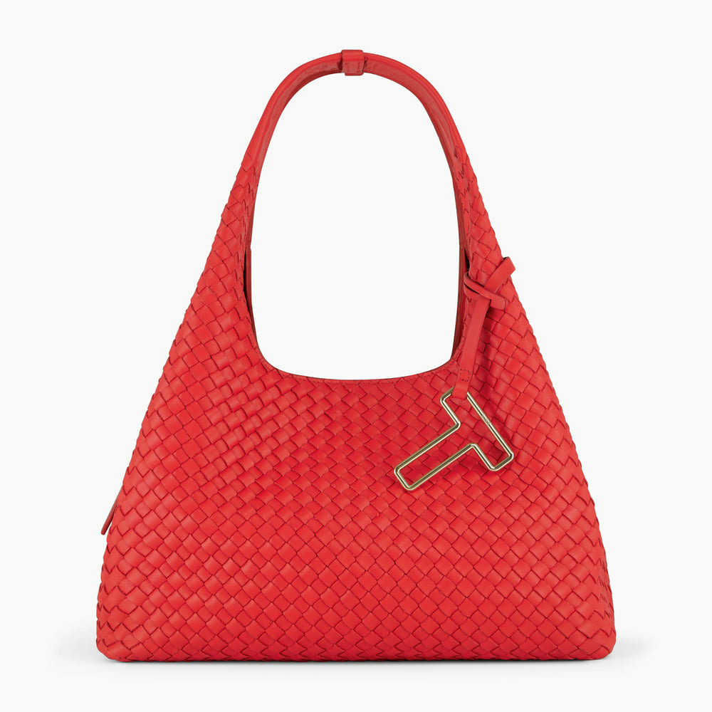 Sac porté épaule Juliette moyen modèle en cuir tressé