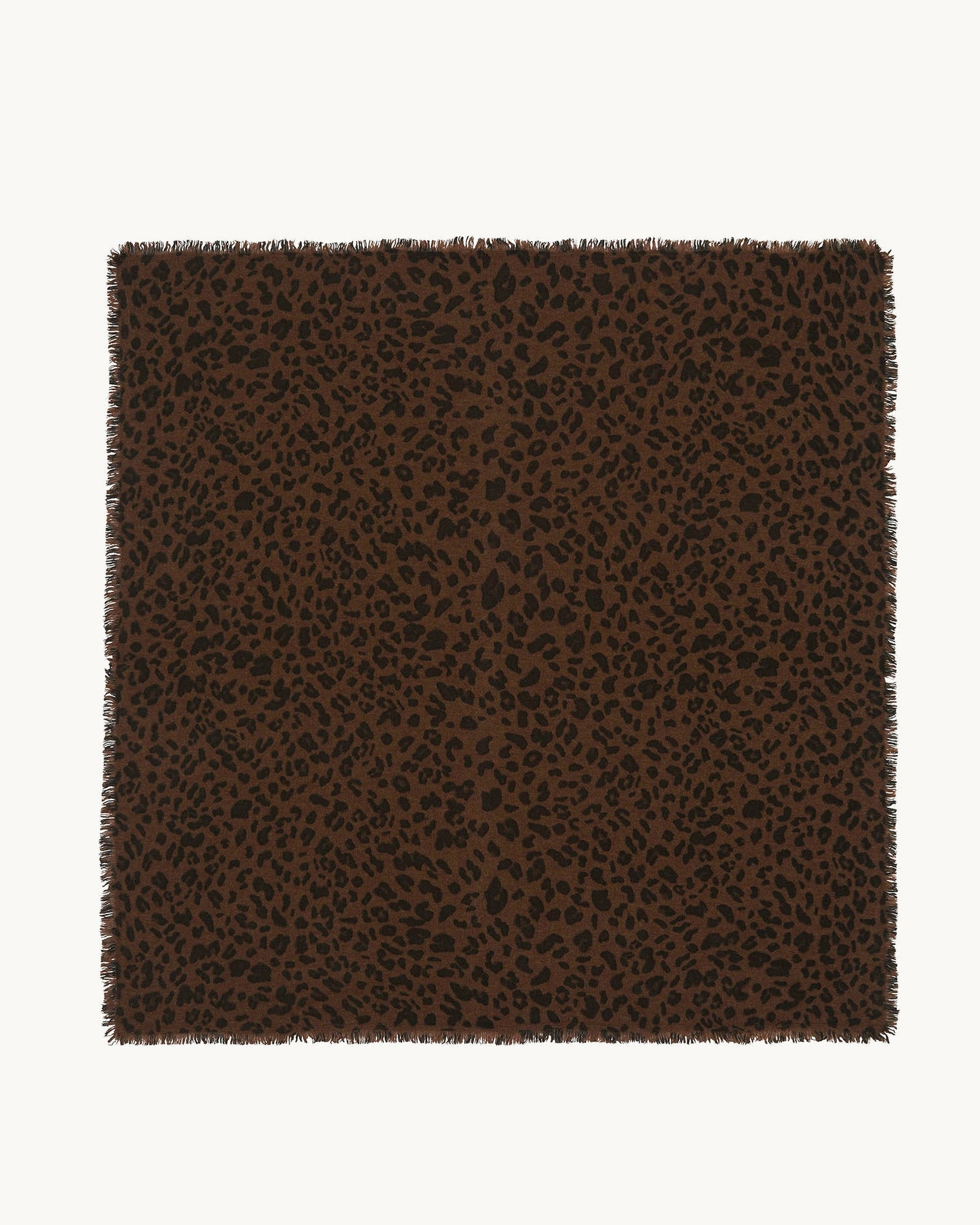Grand Bandana Hachiko Leopard marron