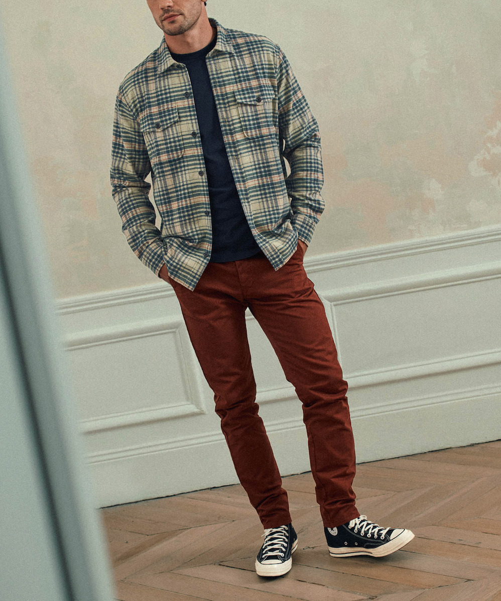 Surchemise Parker Bouteille/Ecru