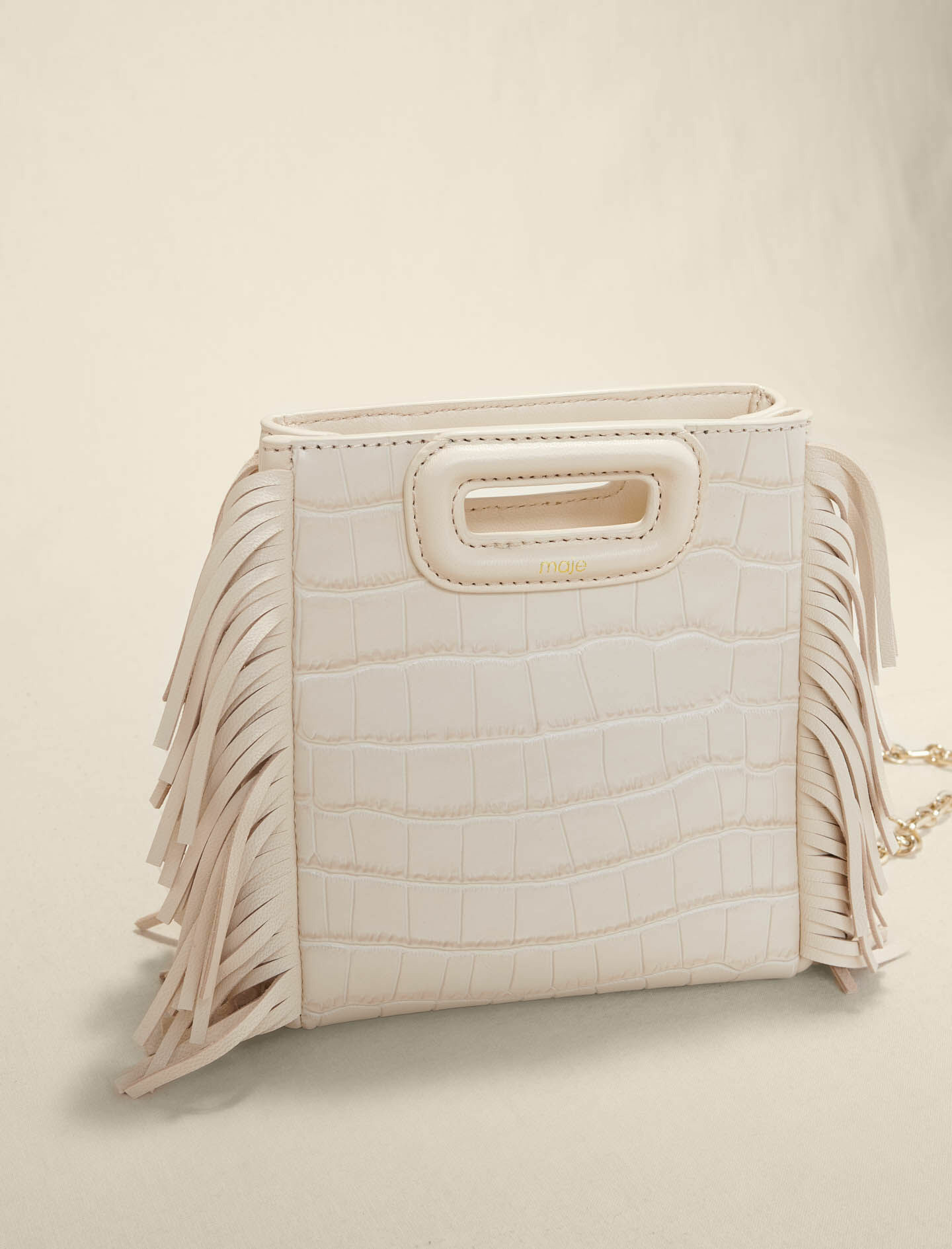 Sac M Mini en cuir croco