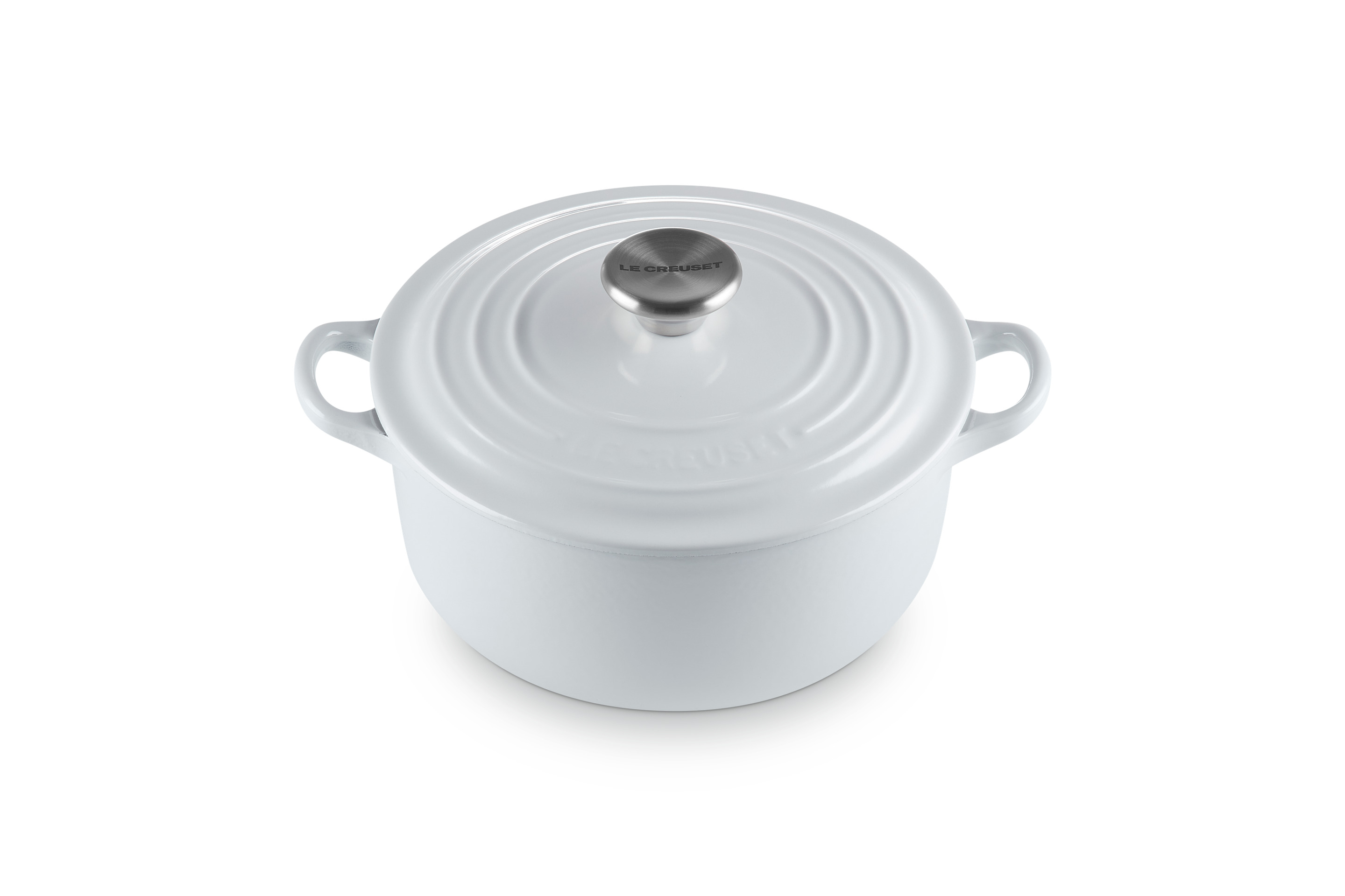 Cocotte ronde 20cm en fonte émaillée vapeur