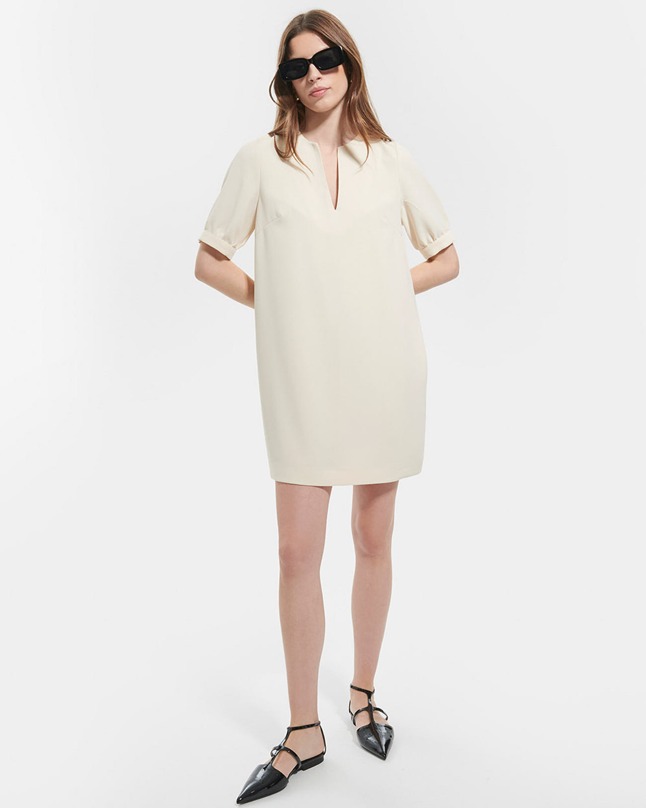Robe Rhealane Ecru en Polyester