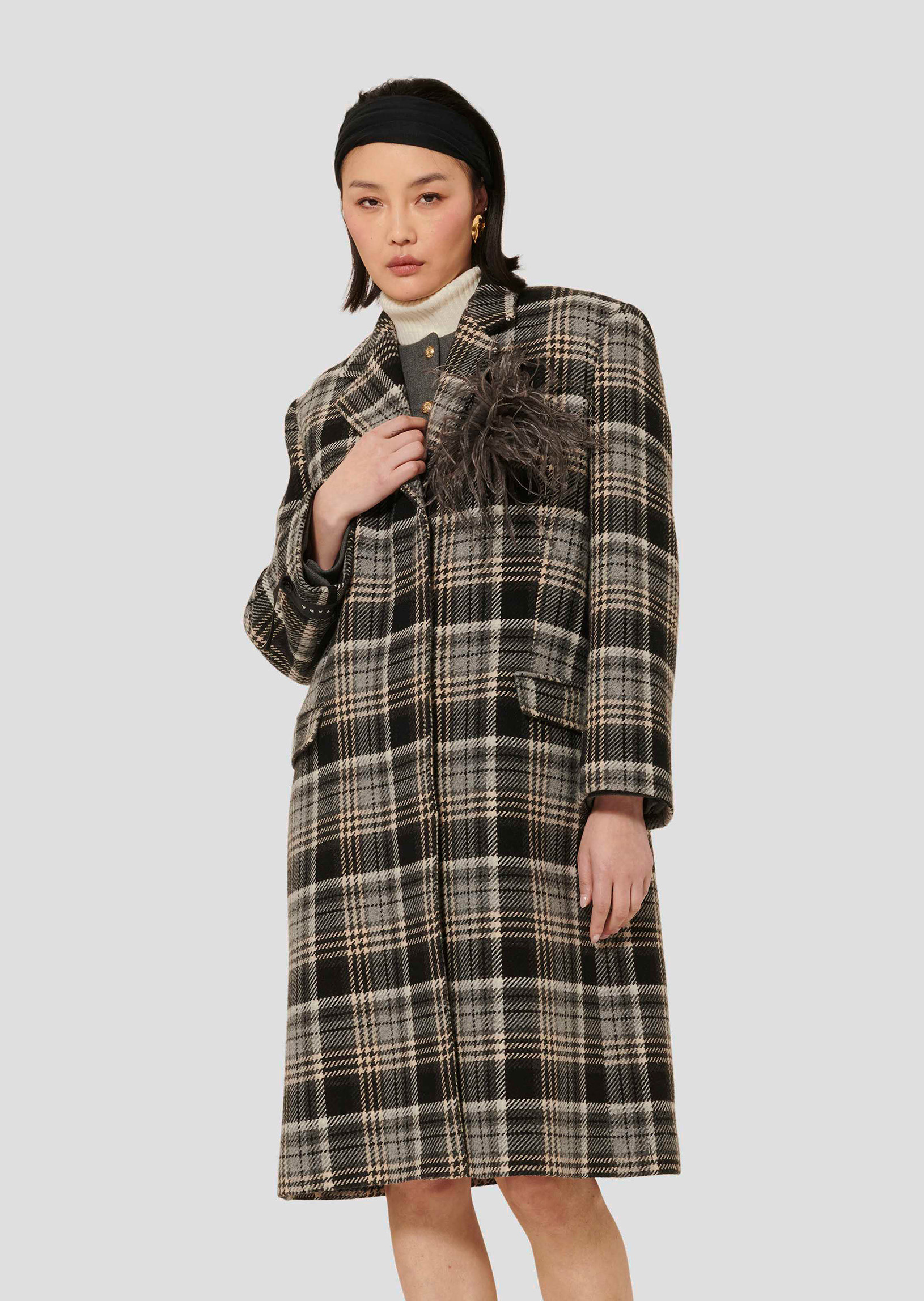 Manteau Marcel-Gris en Laine