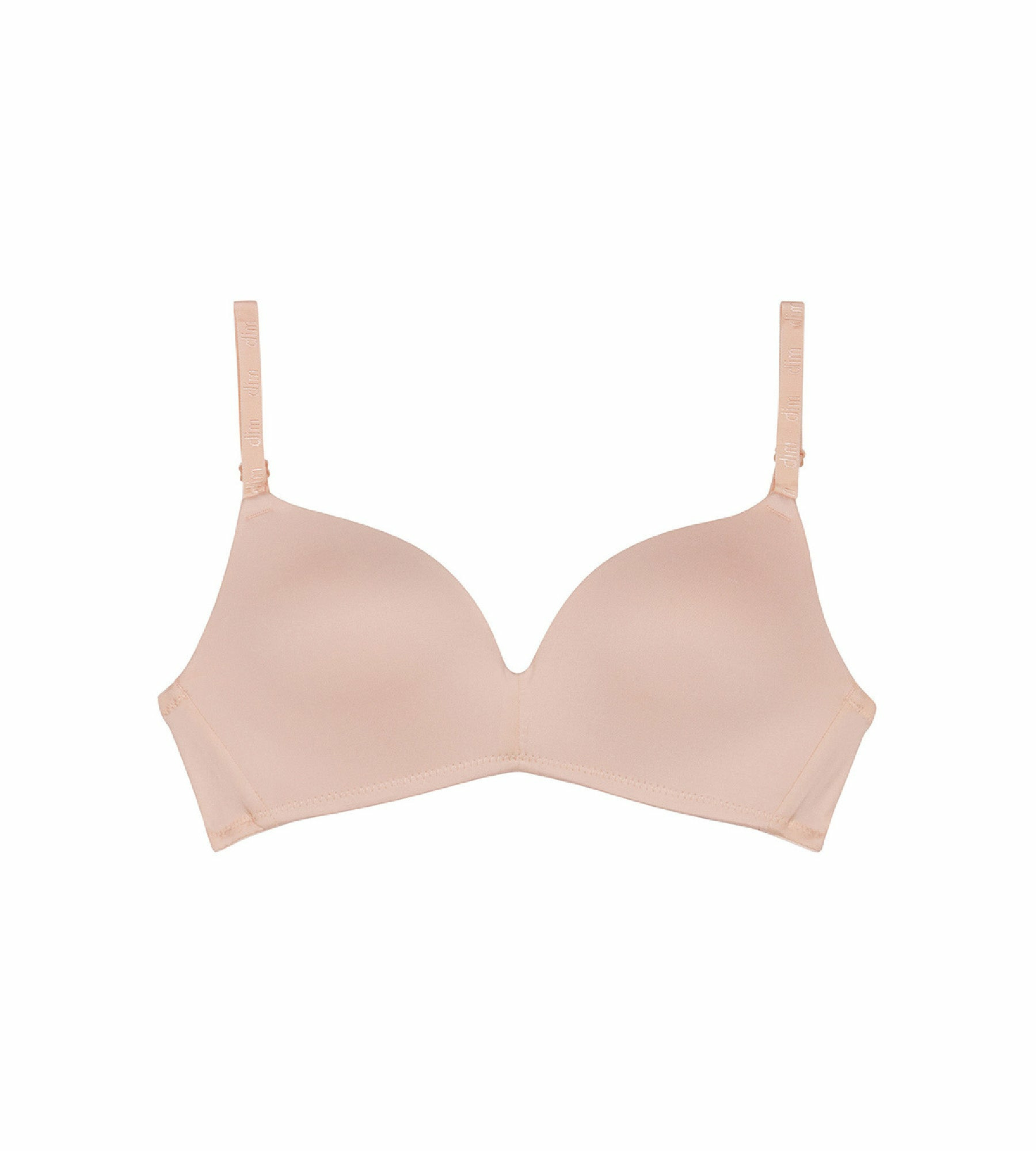 Soutien-gorge triangle Nude à coques pour fille Dim Invisible