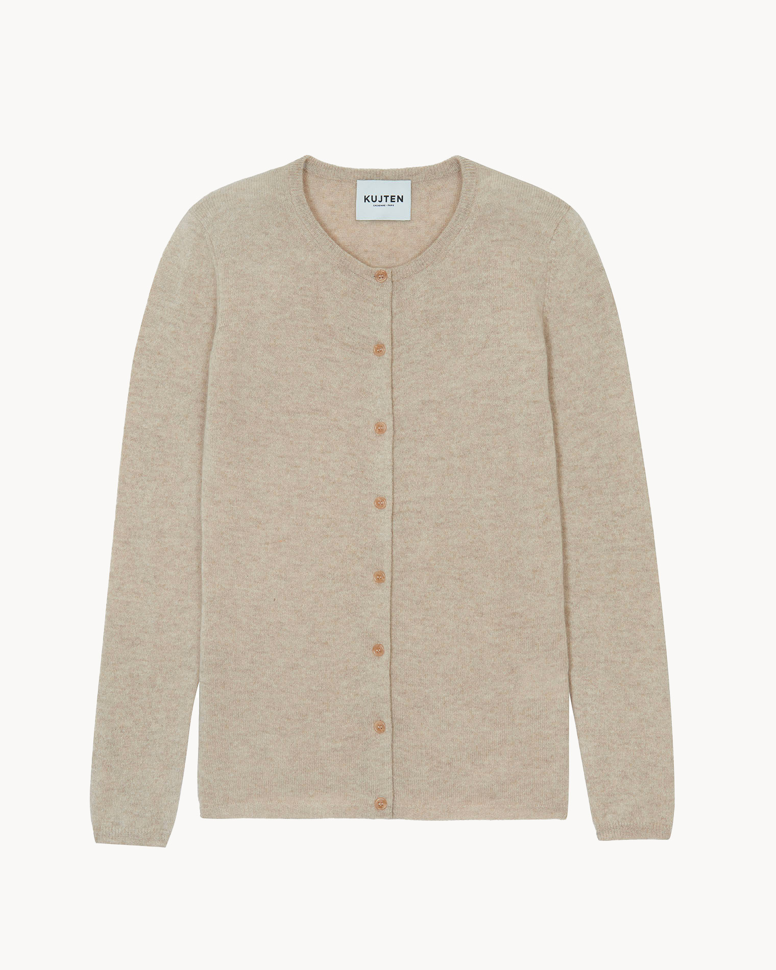 Cardigan Rebec Cardigan col rond manches longues basic