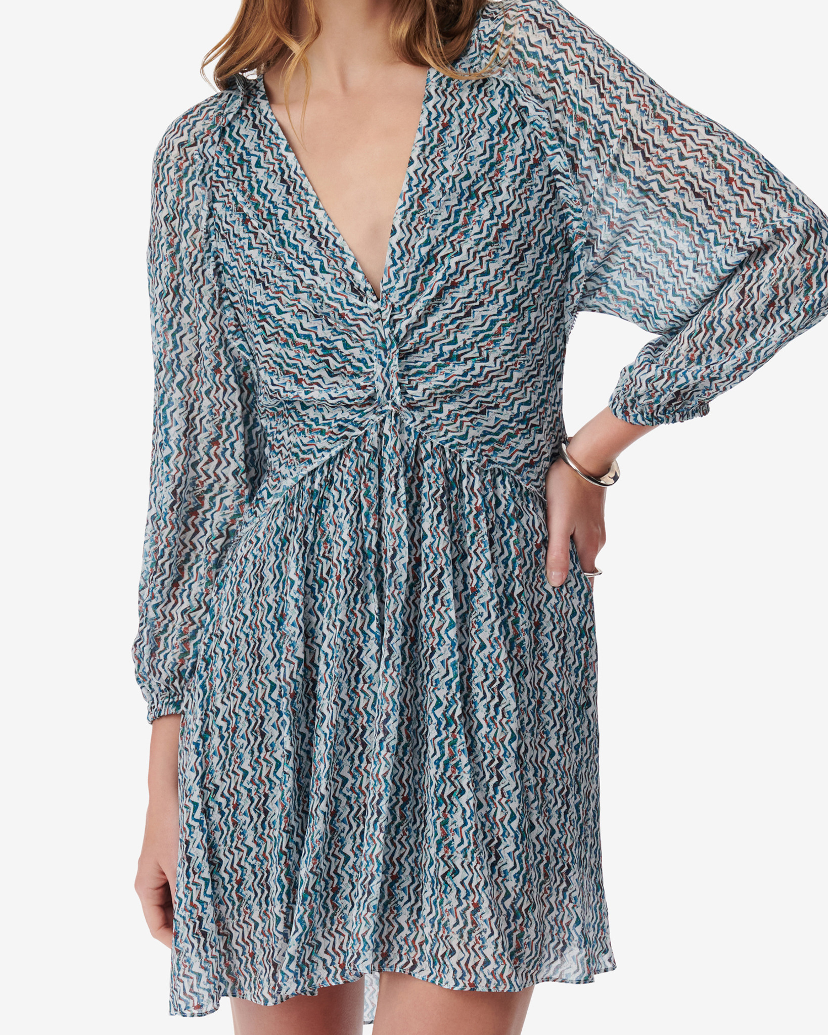 Robe Courte À Imprimé Graphique Ruline