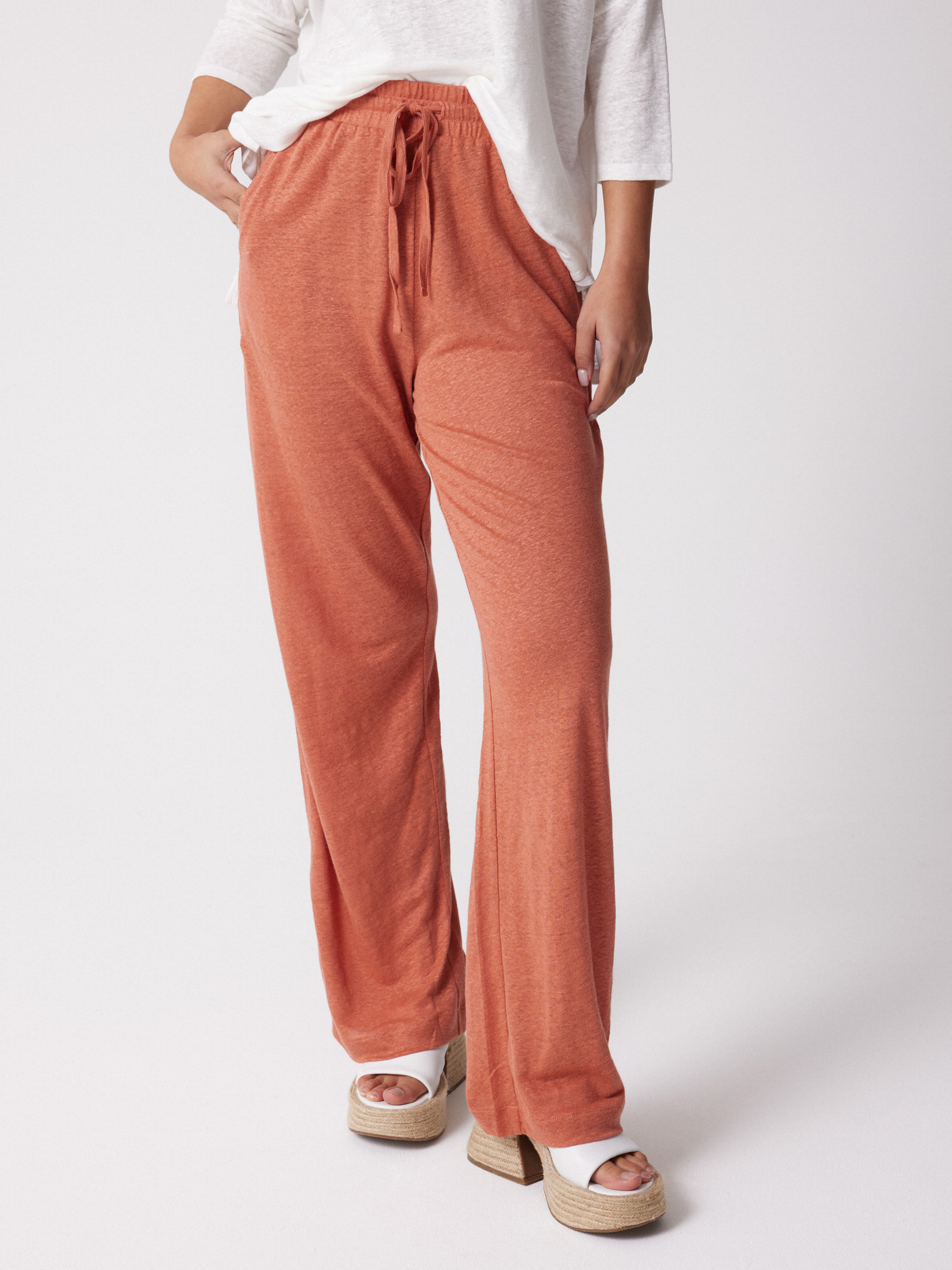 Pantalon lin Satine TERRE_CUITE