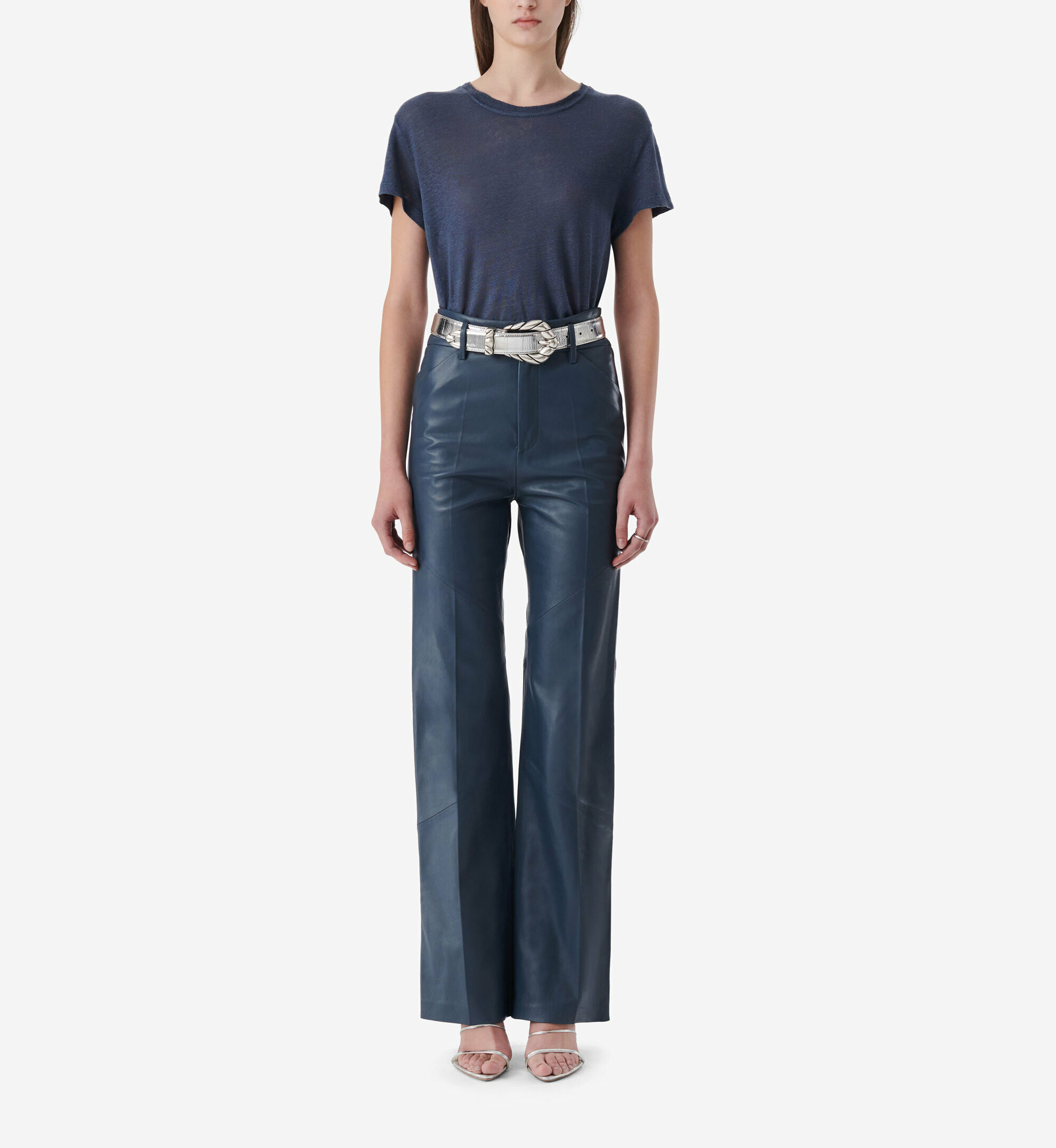 T-Shirt En Lin Col Rond Third