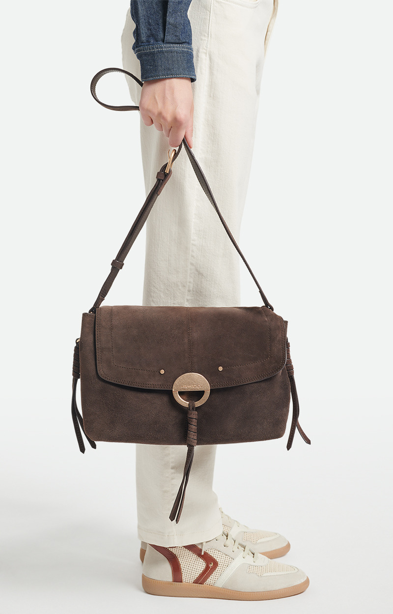 Grand Sac Othilia En Cuir Velours En Cuir de Chèvre Velours