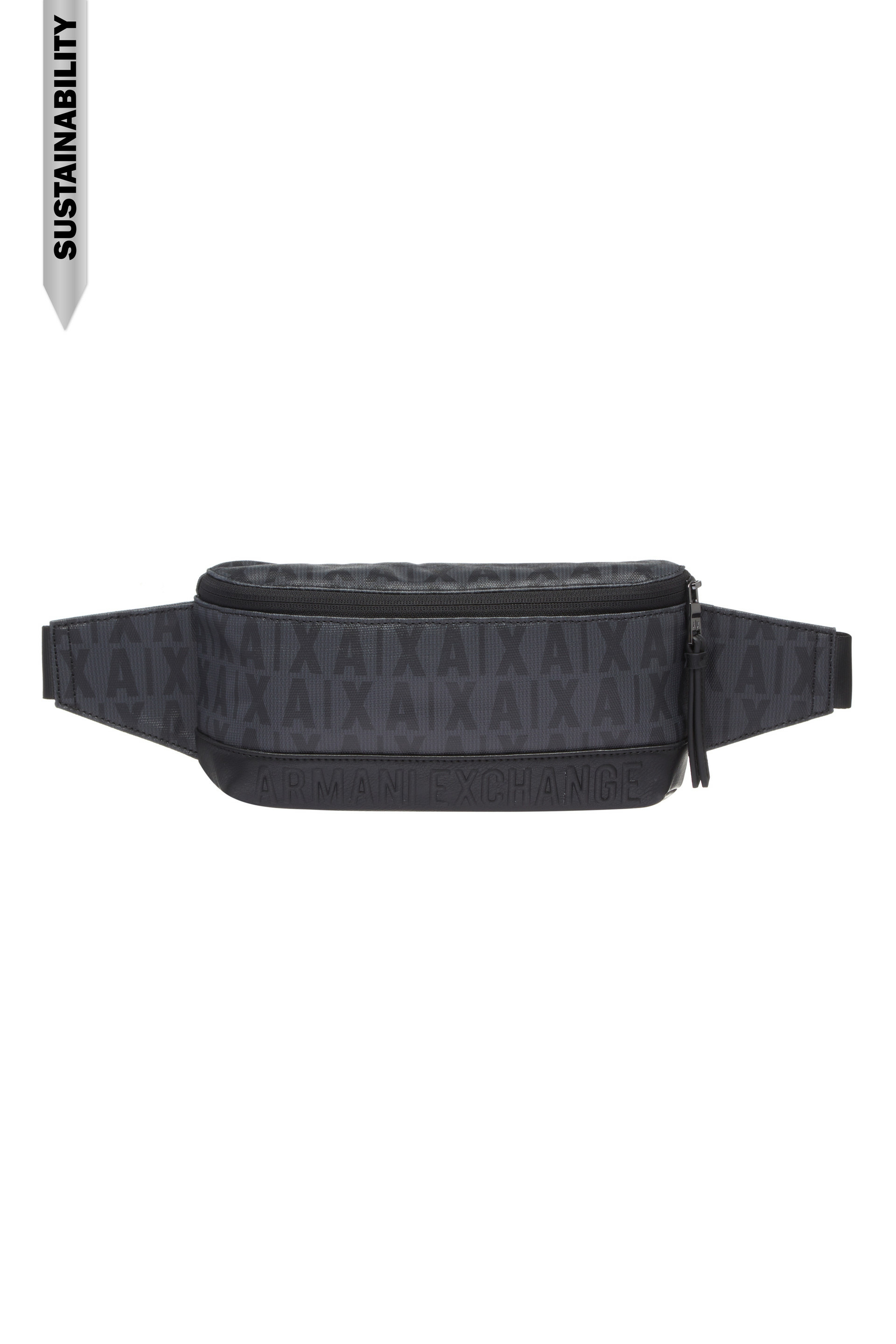 Sac banane pour homme - asphalte/noir