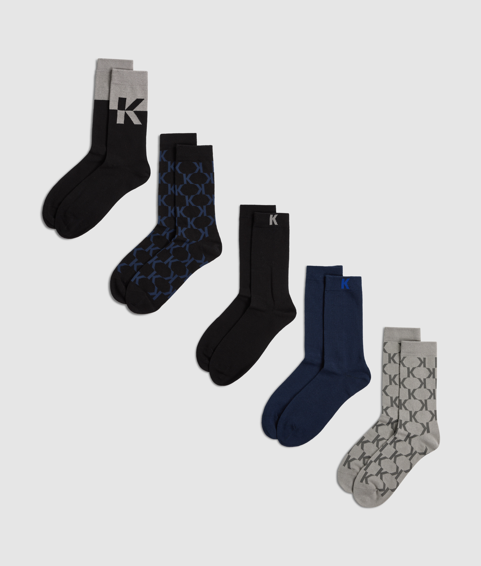 K LOGO SOCKS 5PK