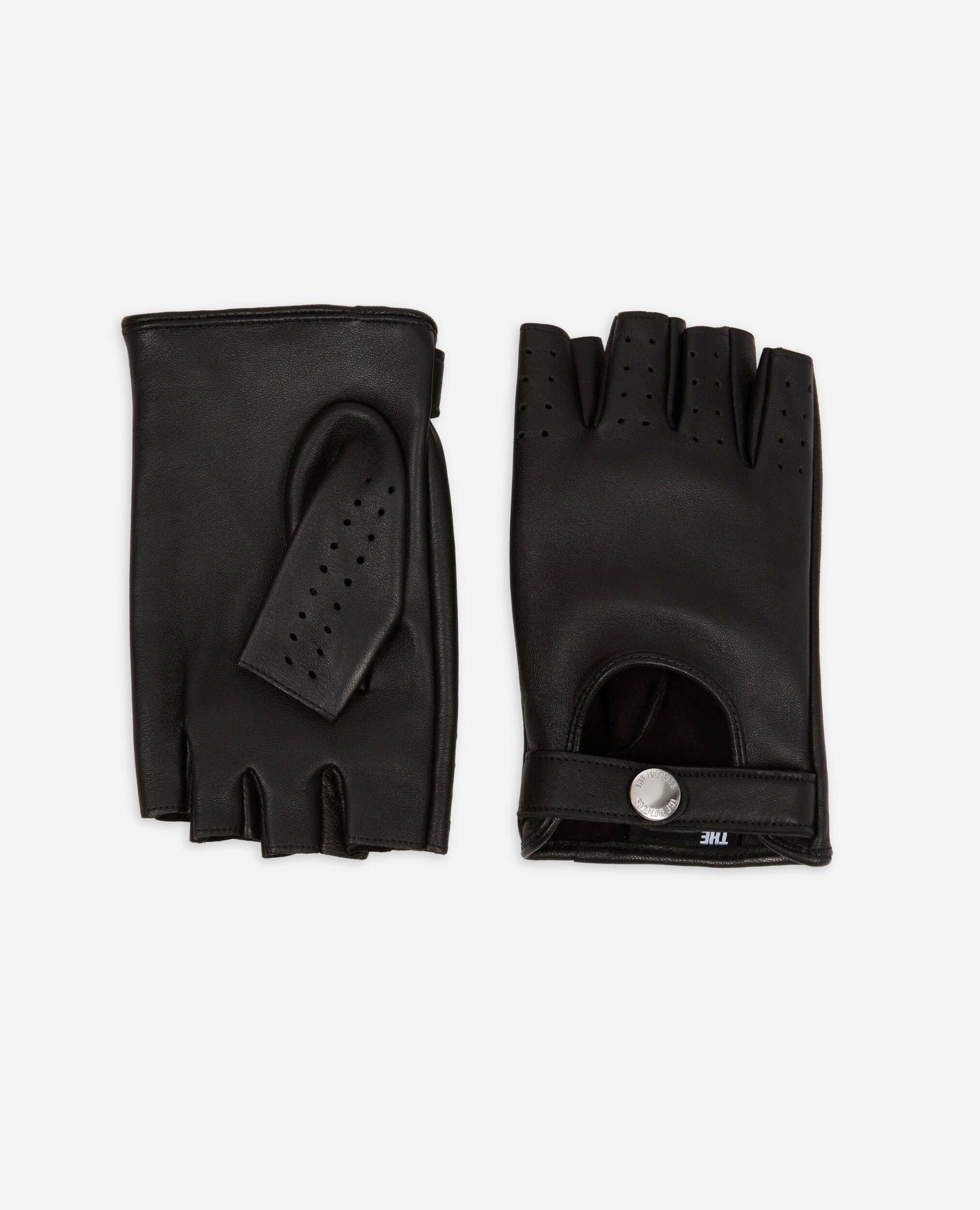 Gants De Conduite En Cuir Noir