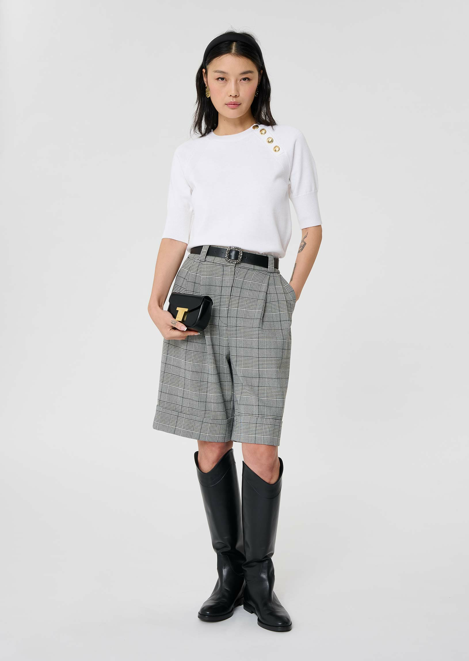 Pull Pastelle-Ecru en Polyester