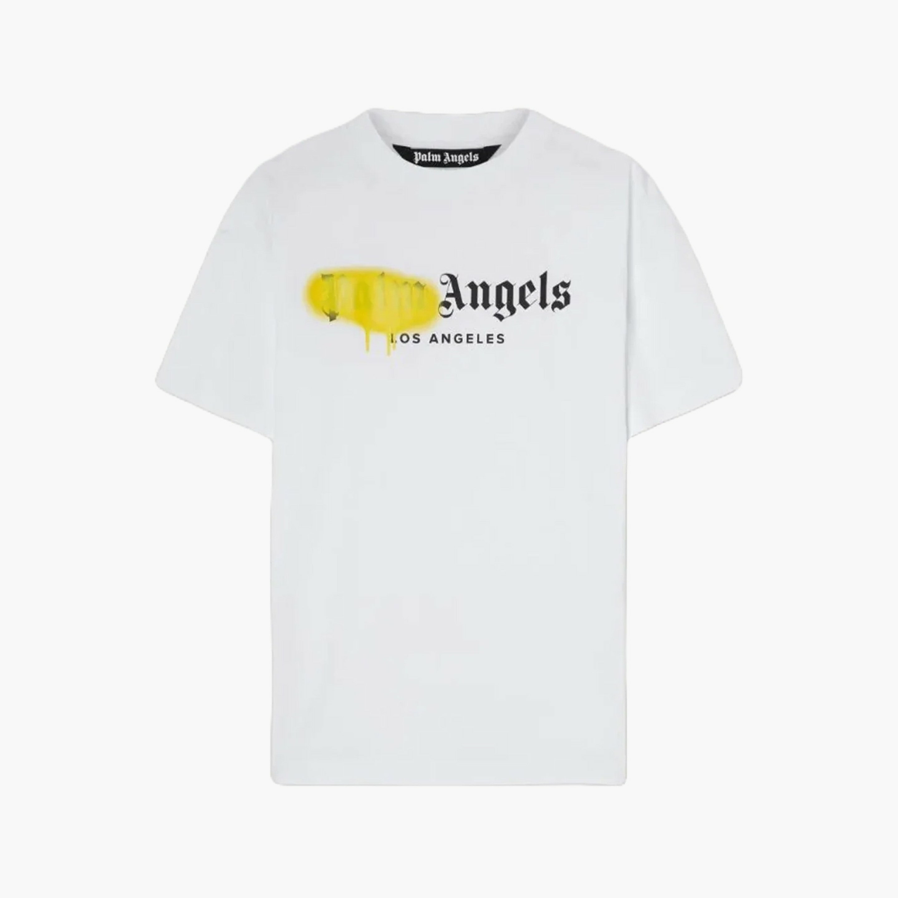 Palm Angels T-shirt Los Angeles Spray Blanc