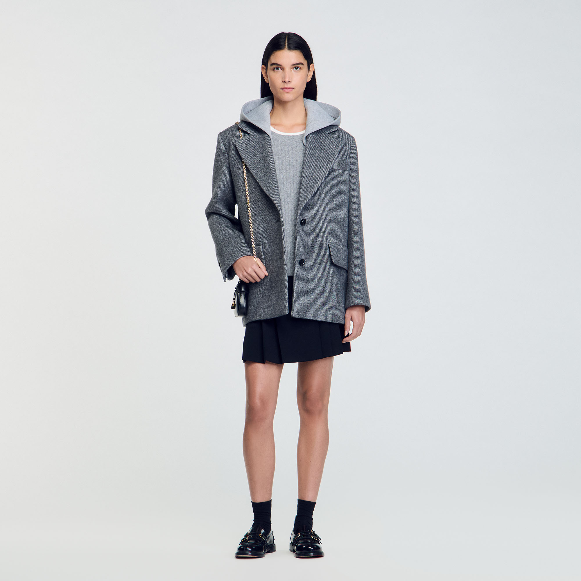 Veste à capuche amovible