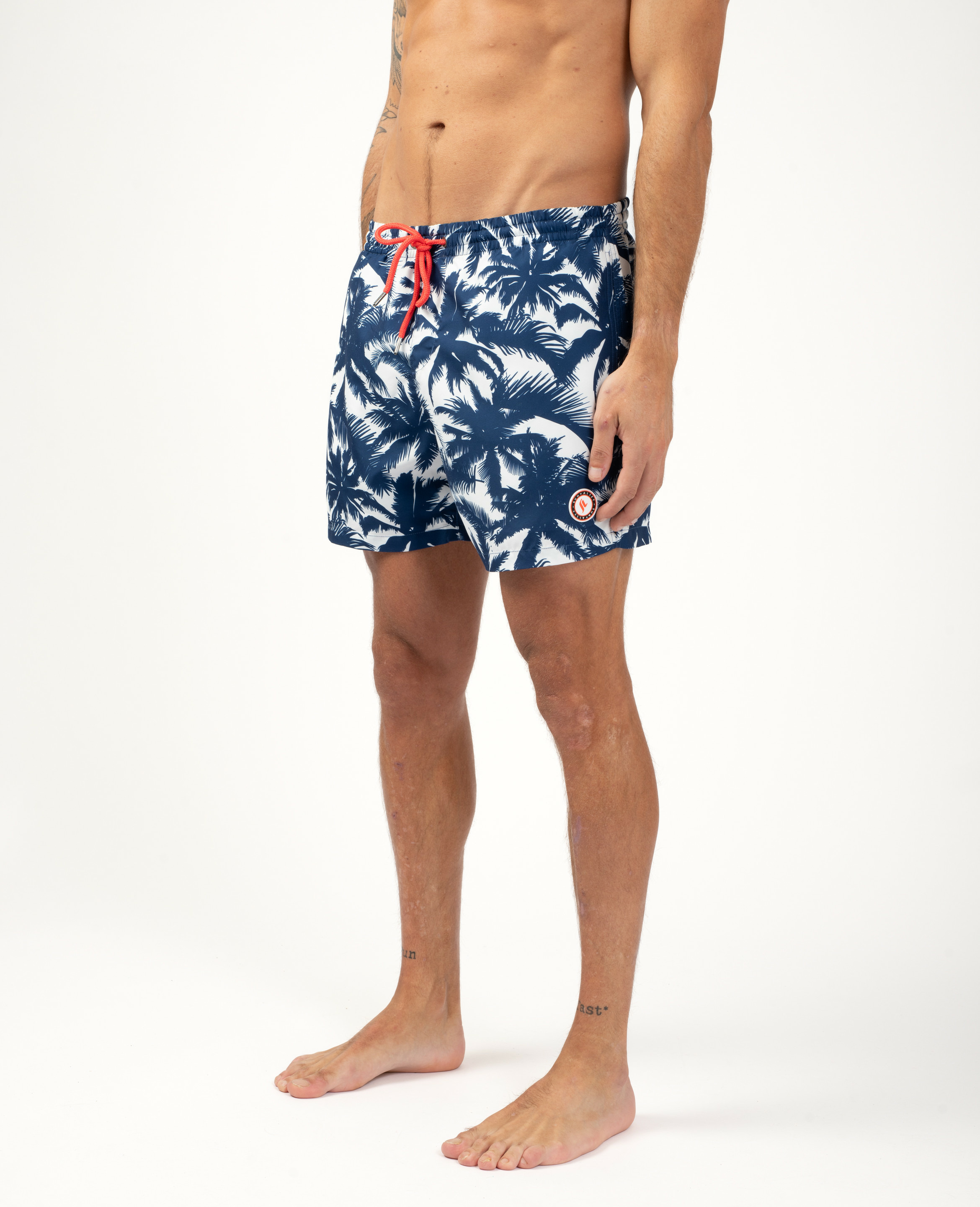 Short de bain imprimé taille élastique
