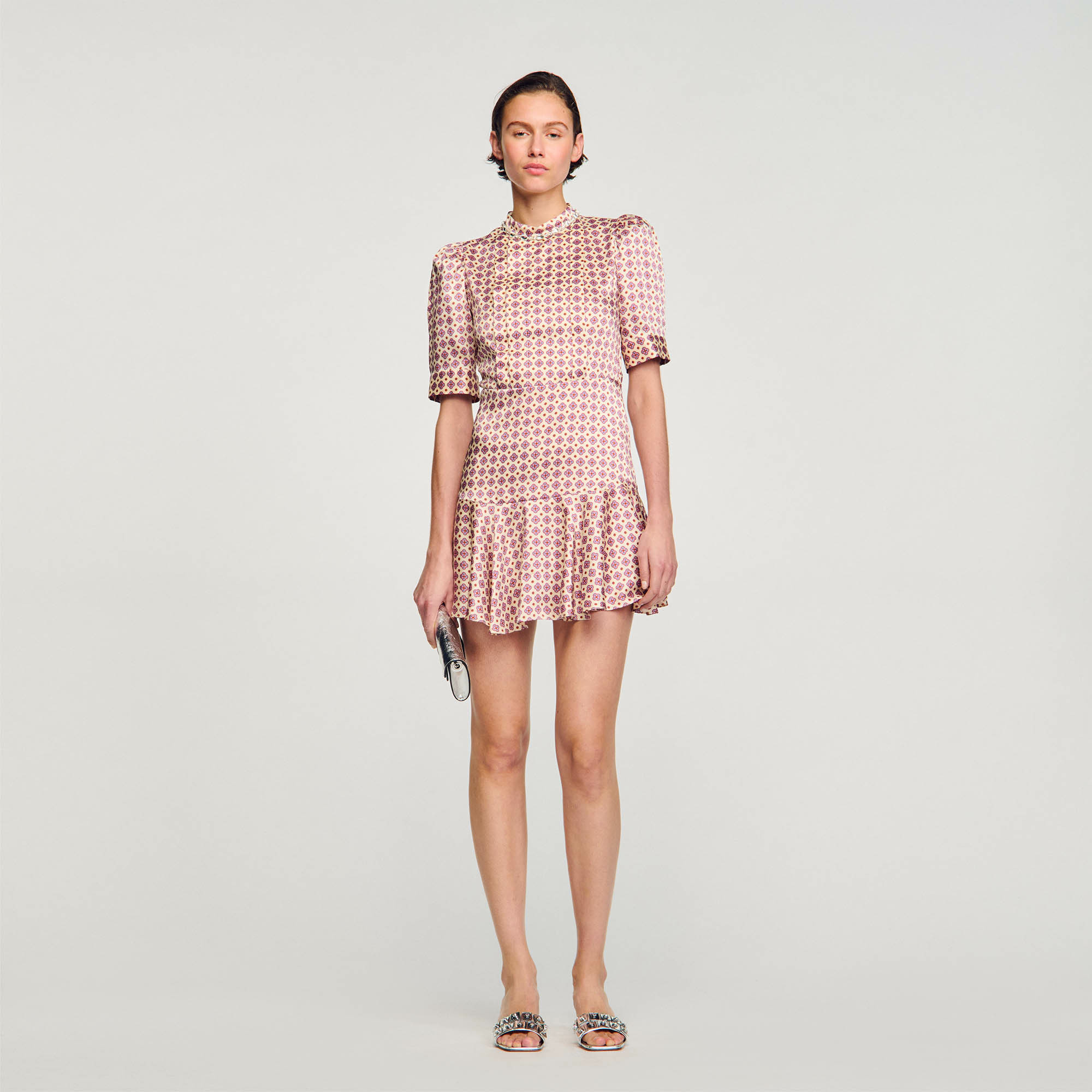 Robe courte imprimée
