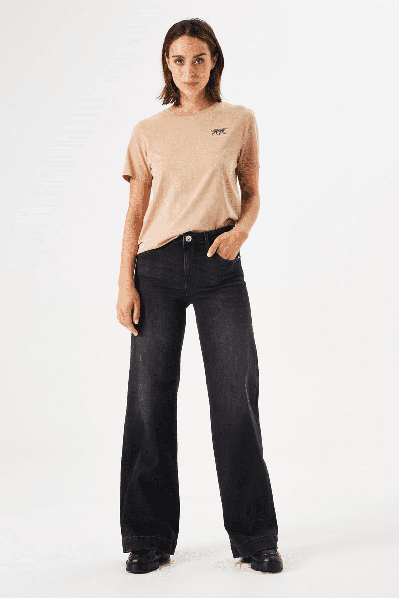 Women Jeans Celia wide Wide fit Black