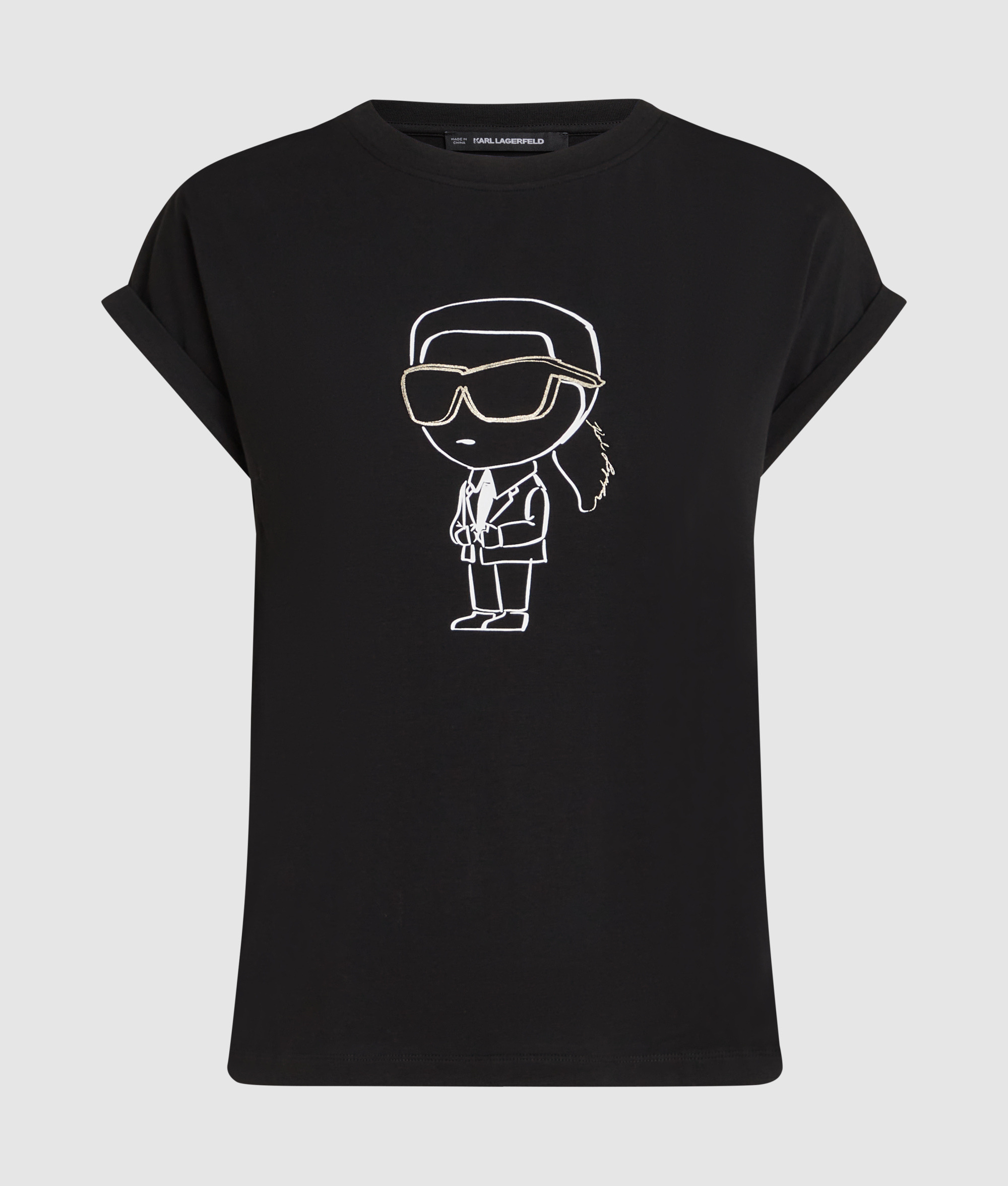 BIG IKON PRINT FLOWY T-SHIRT