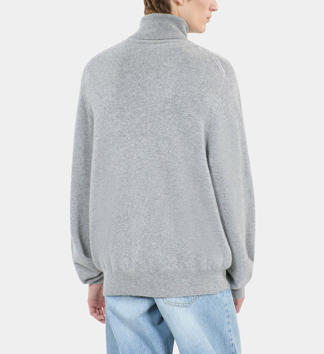 Pull En Cachemire Gris Homme