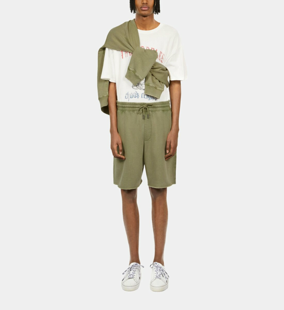 Short Vert Clair En Coton Homme