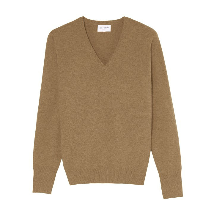 Pull V classique - Homme - CAMEL