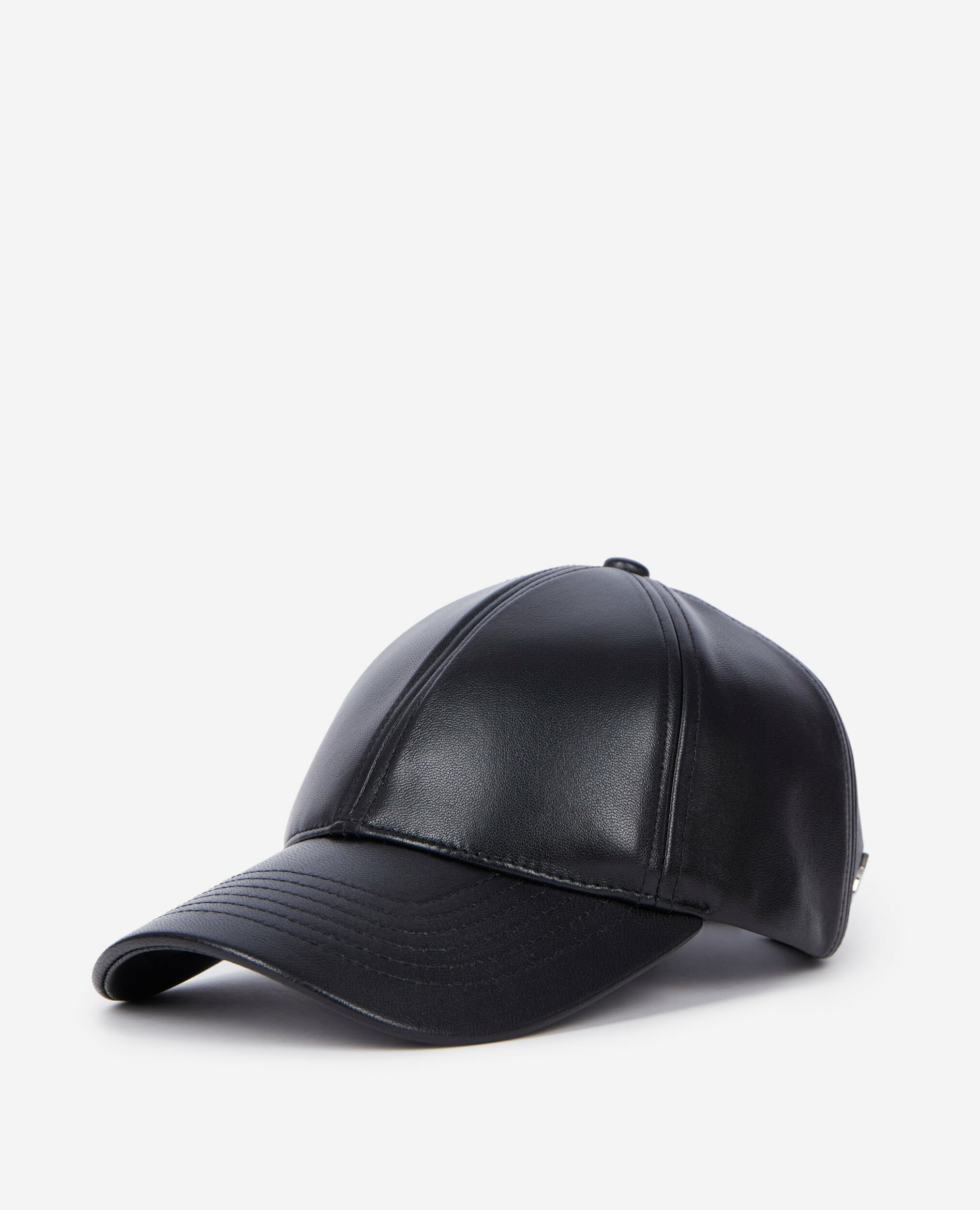 Casquette En Cuir Noir