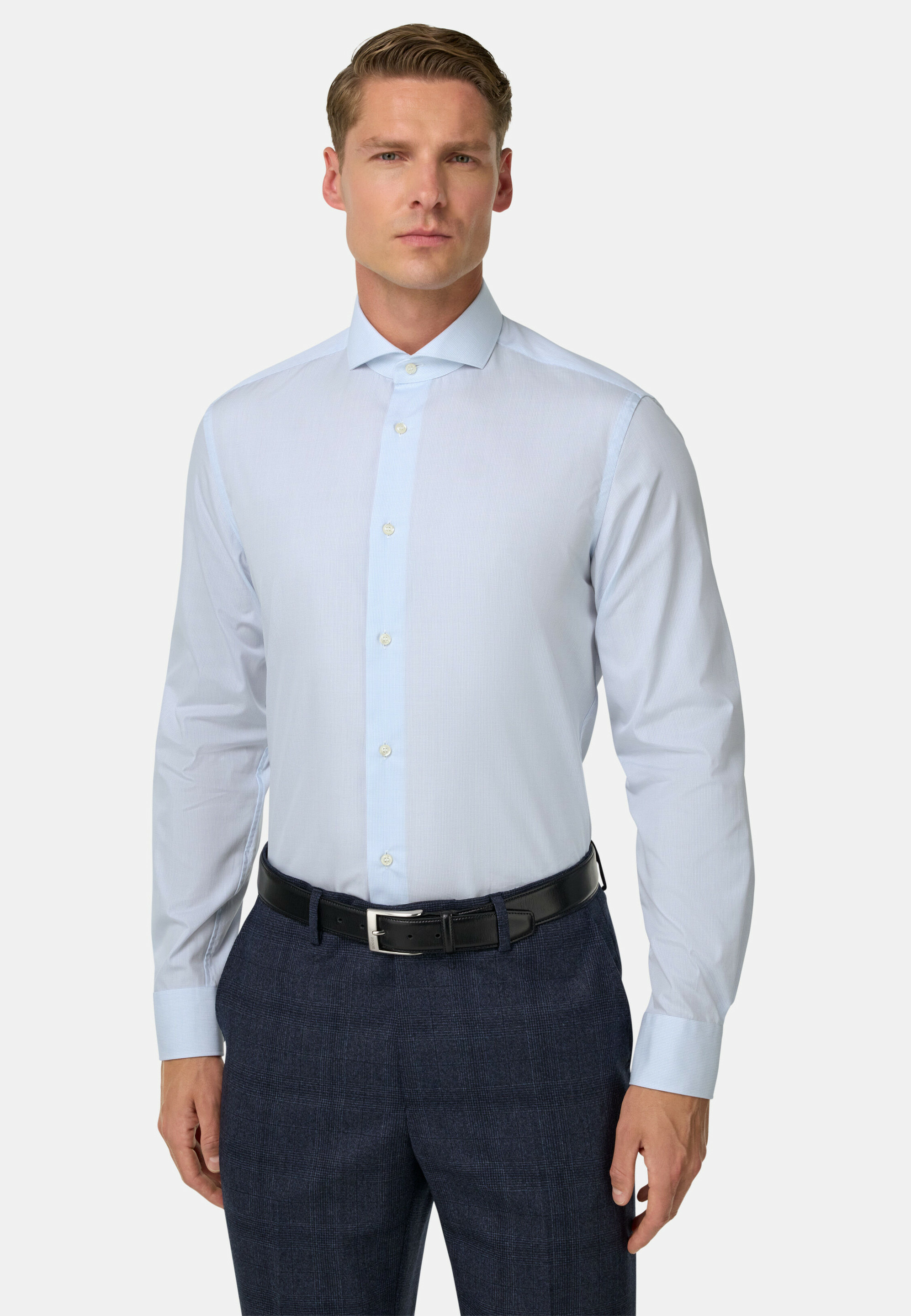 Chemise À Carreaux En Coton Slim Fit