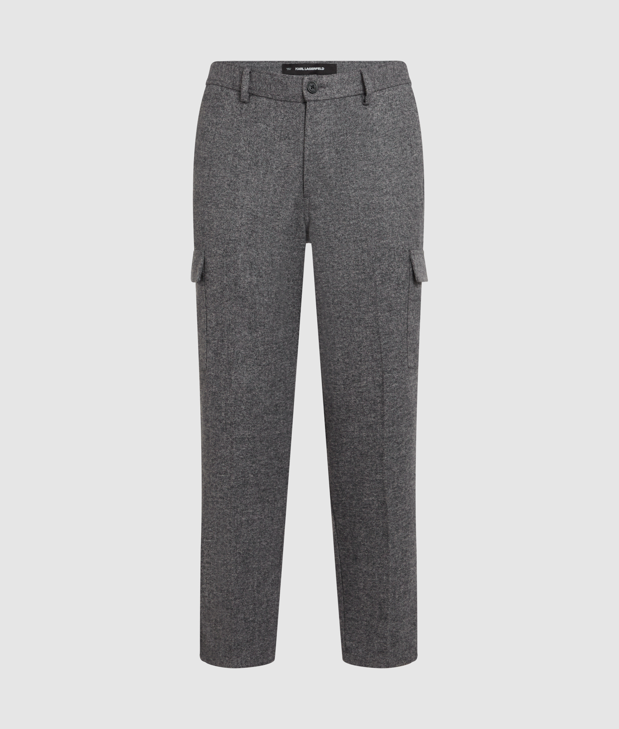 BRUSHED MELANGE CARGO PANTS