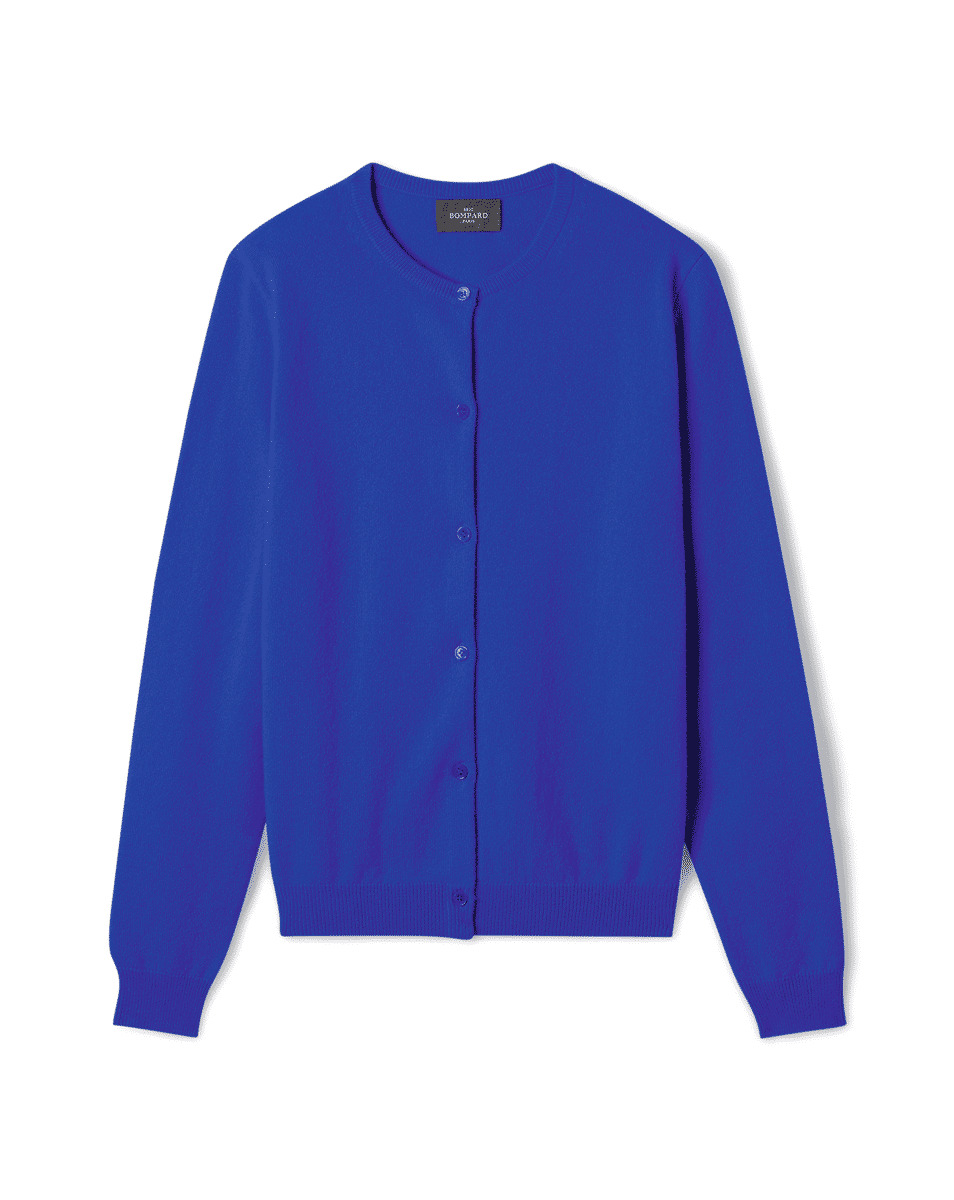 Cardigan classique - Femme - BLEU DELPHINIUM