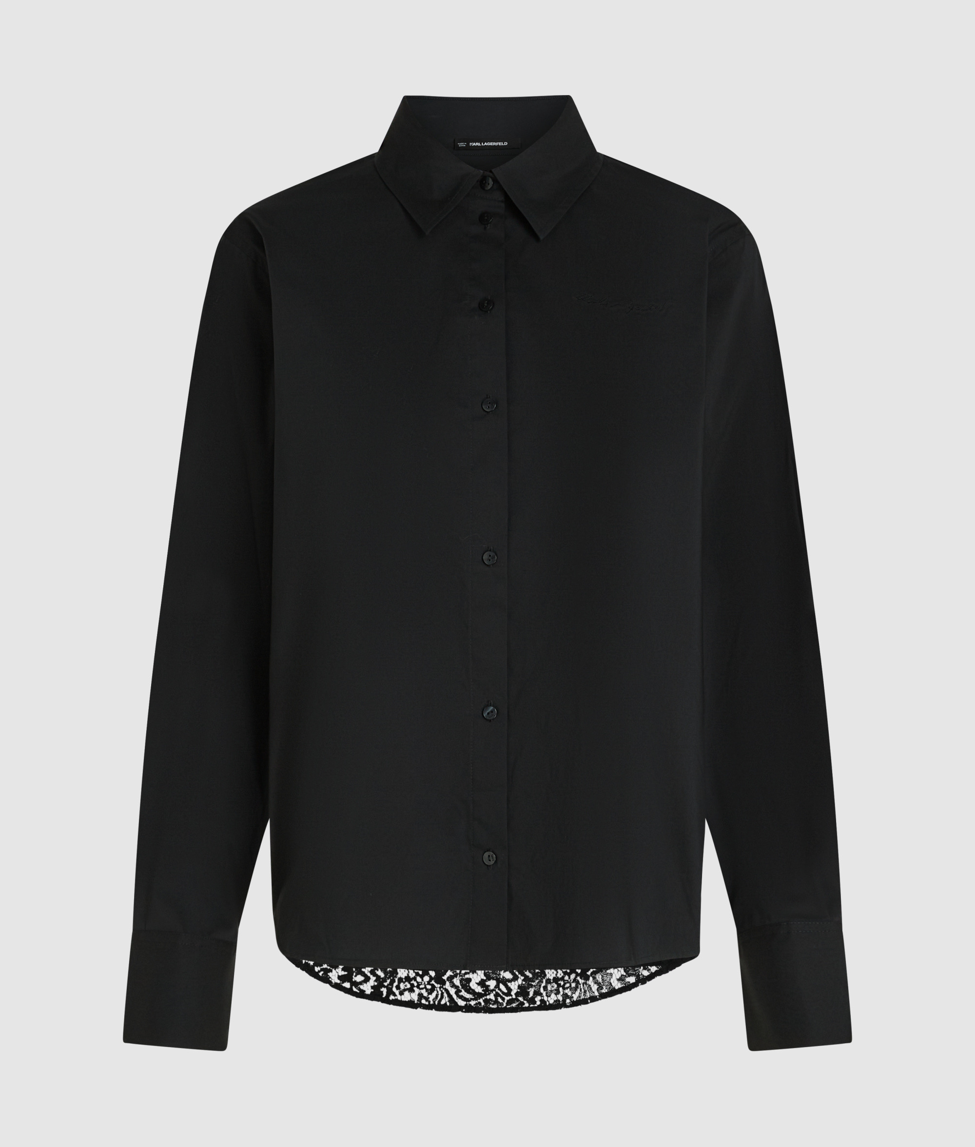 POPLIN LACE MIX BLOUSE