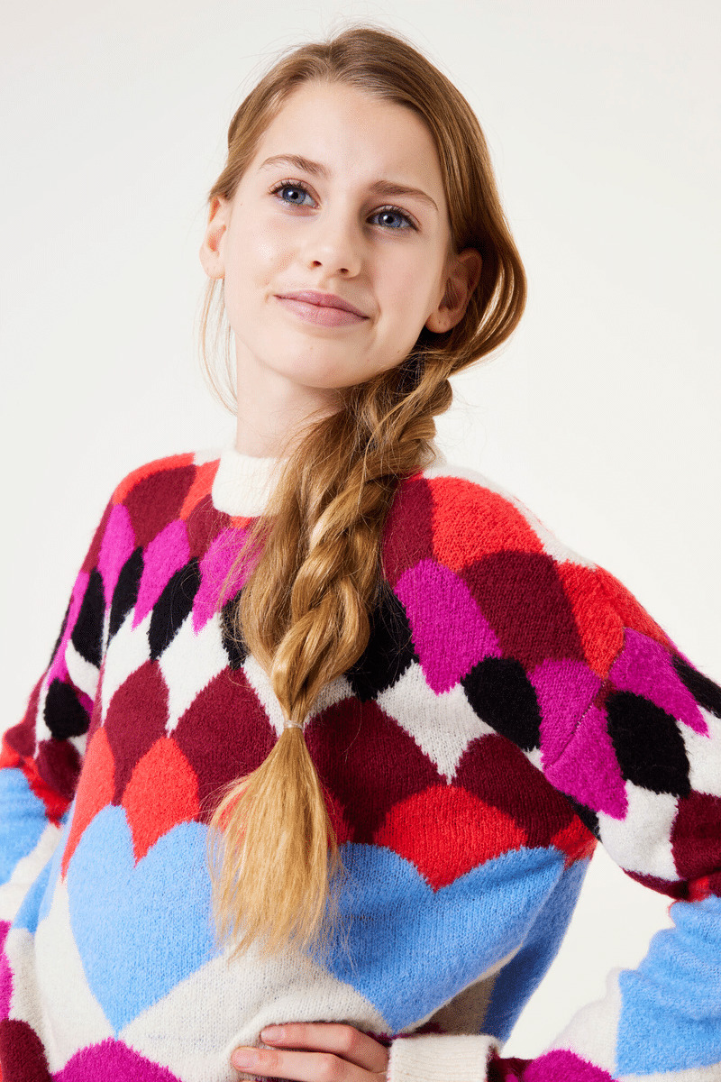 Girls Sweater Brown