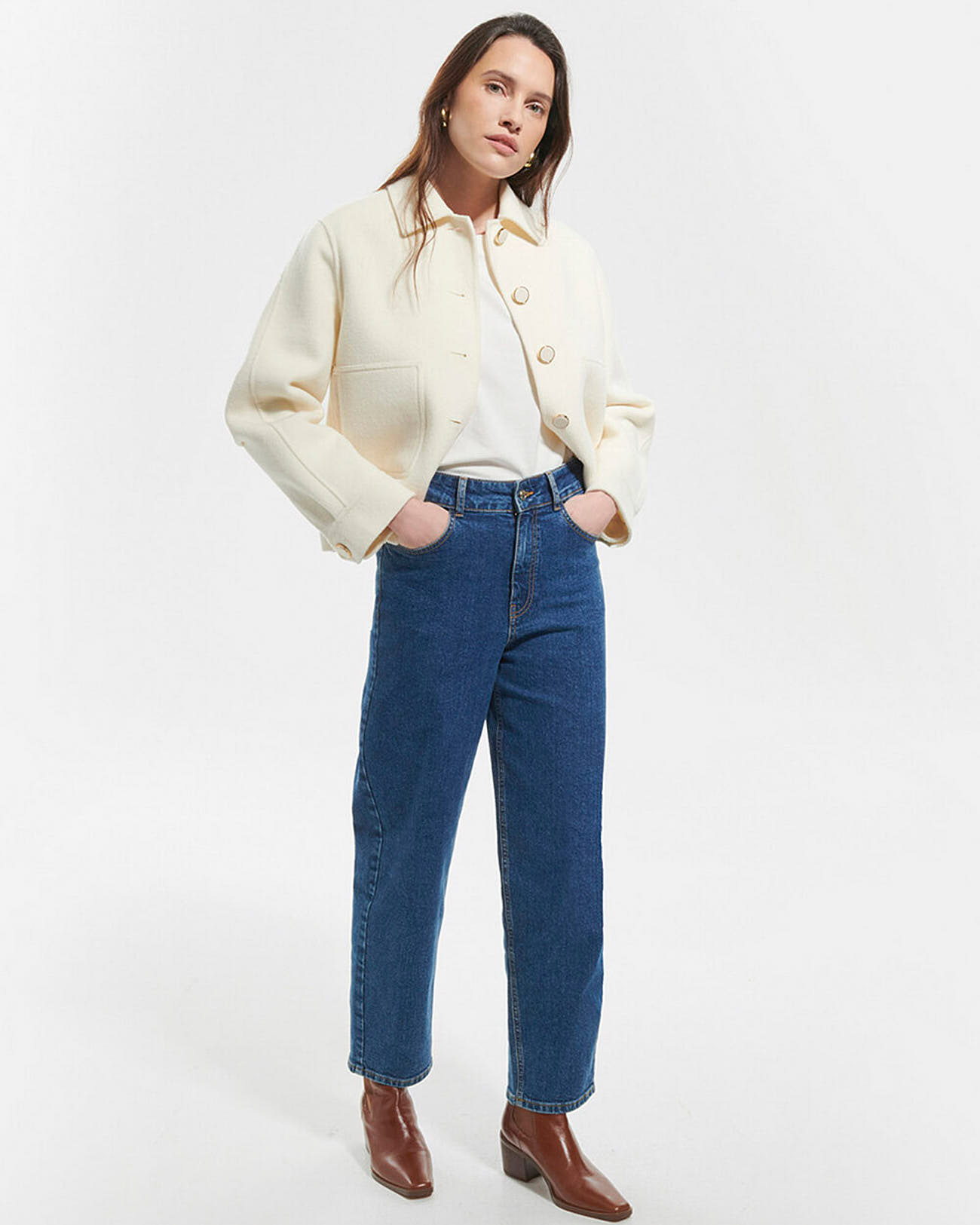 Manteau Majorque Ecru en Laine