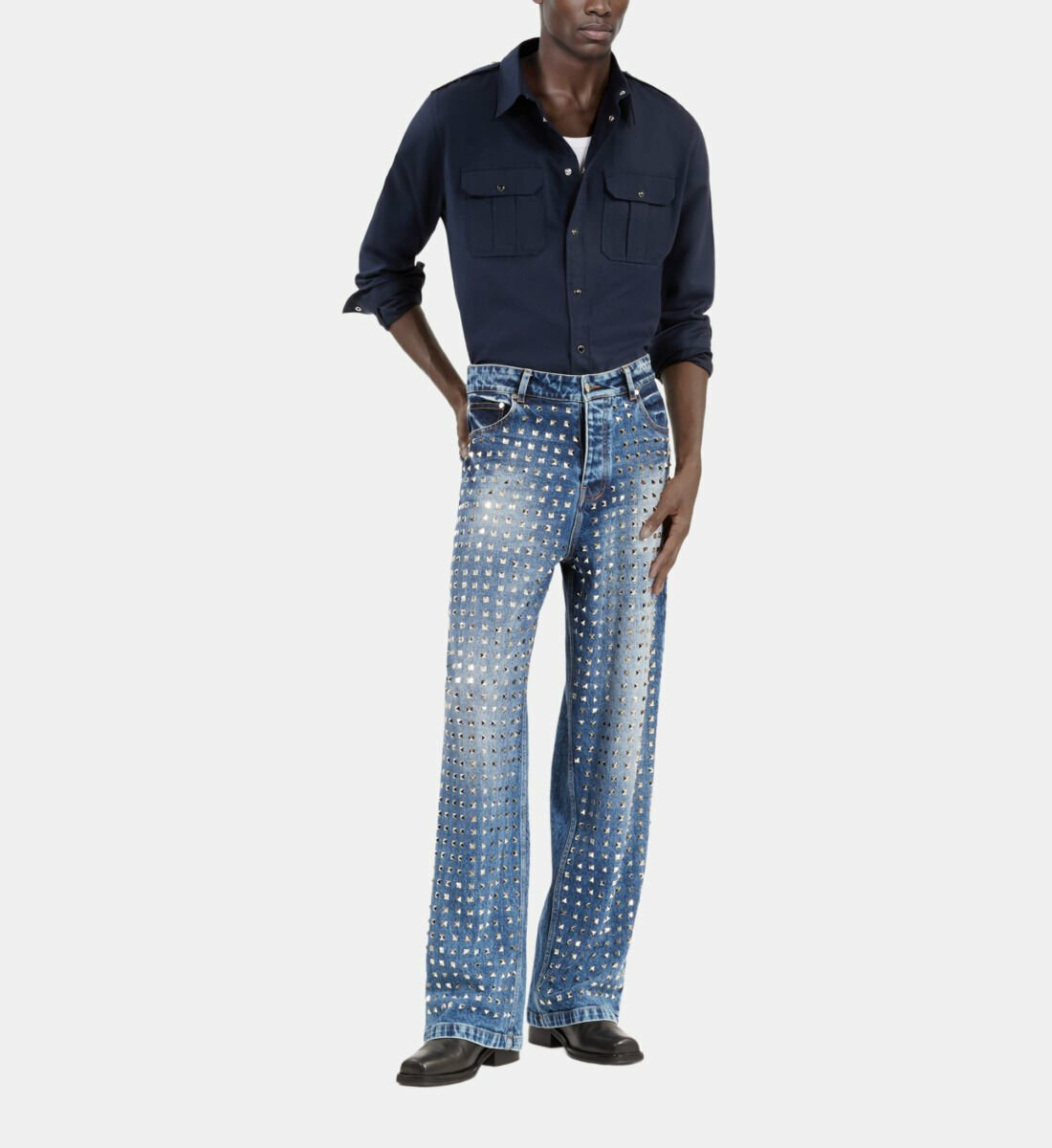 Jean Clouté Large Bleu Homme