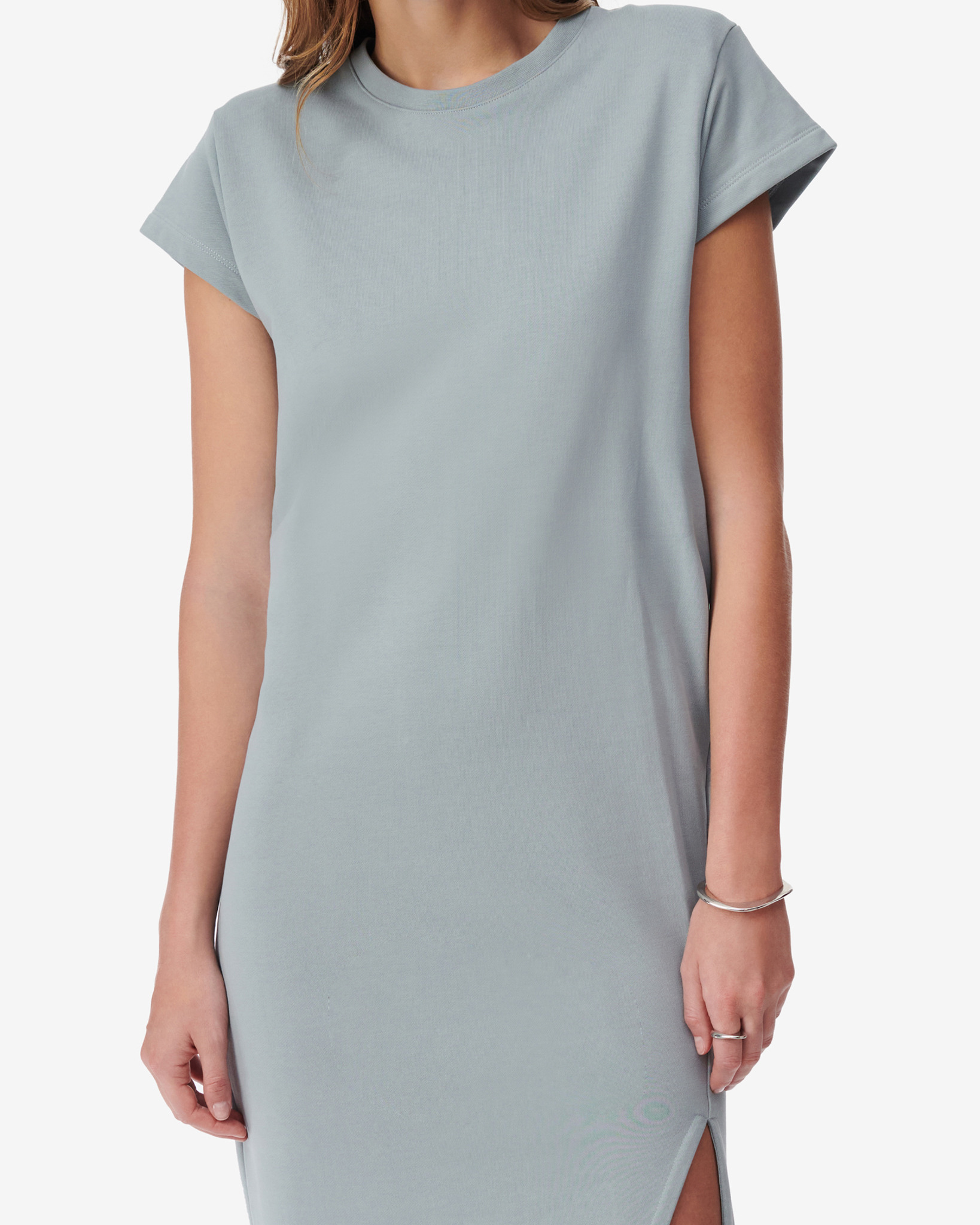 Robe T-Shirt À Fente Athenie