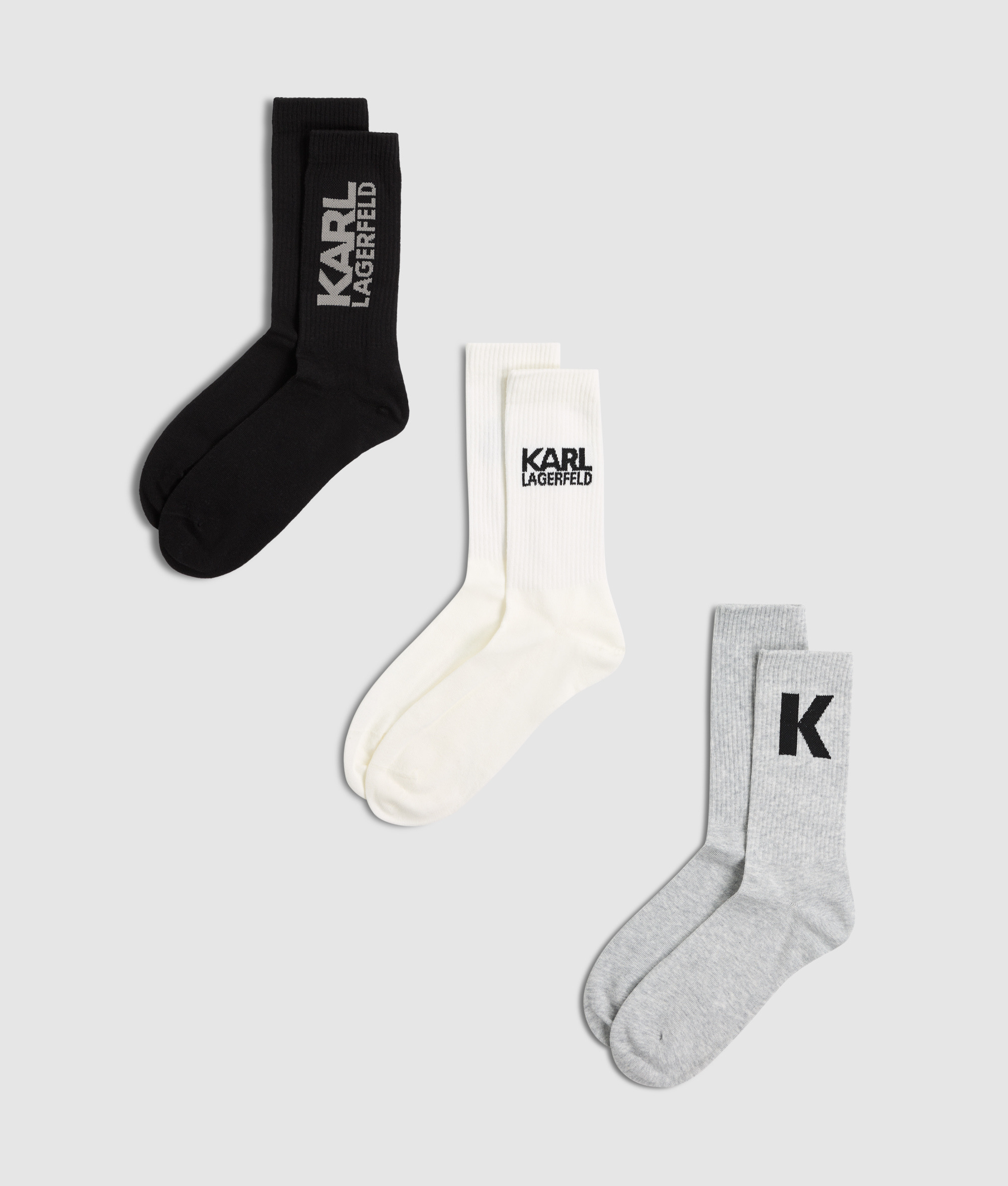 MULTI LOGO SPORT SOCKS 3PK