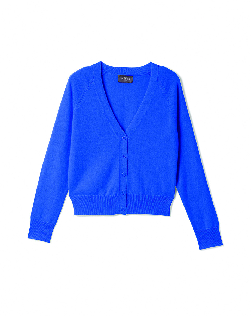 Gilet manches raglan - Femme - BLEU PIGMENT
